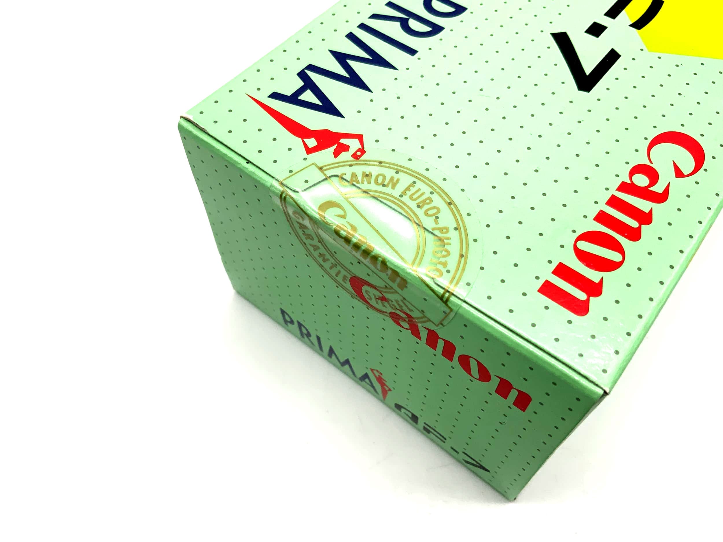 Canon Prima AF-7 Compact Camera Point&amp;Shoot Camera 35mm Original Packaging without Battery