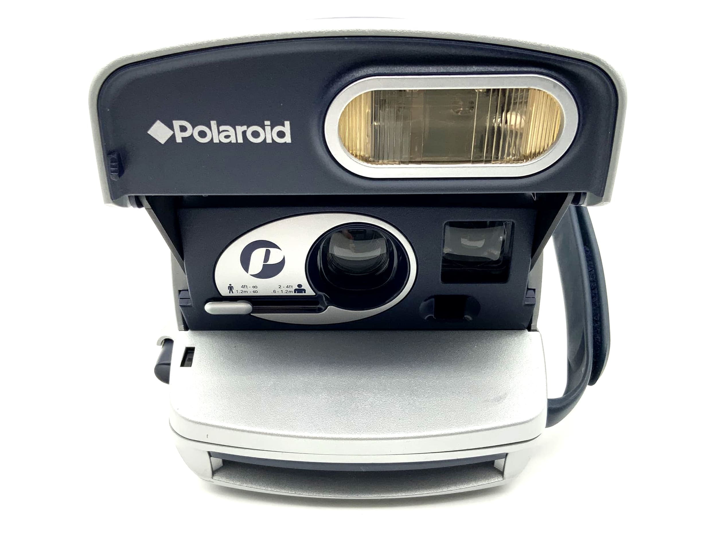 Polaroid P 600 compact camera, silver, instant camera, instant picture camera