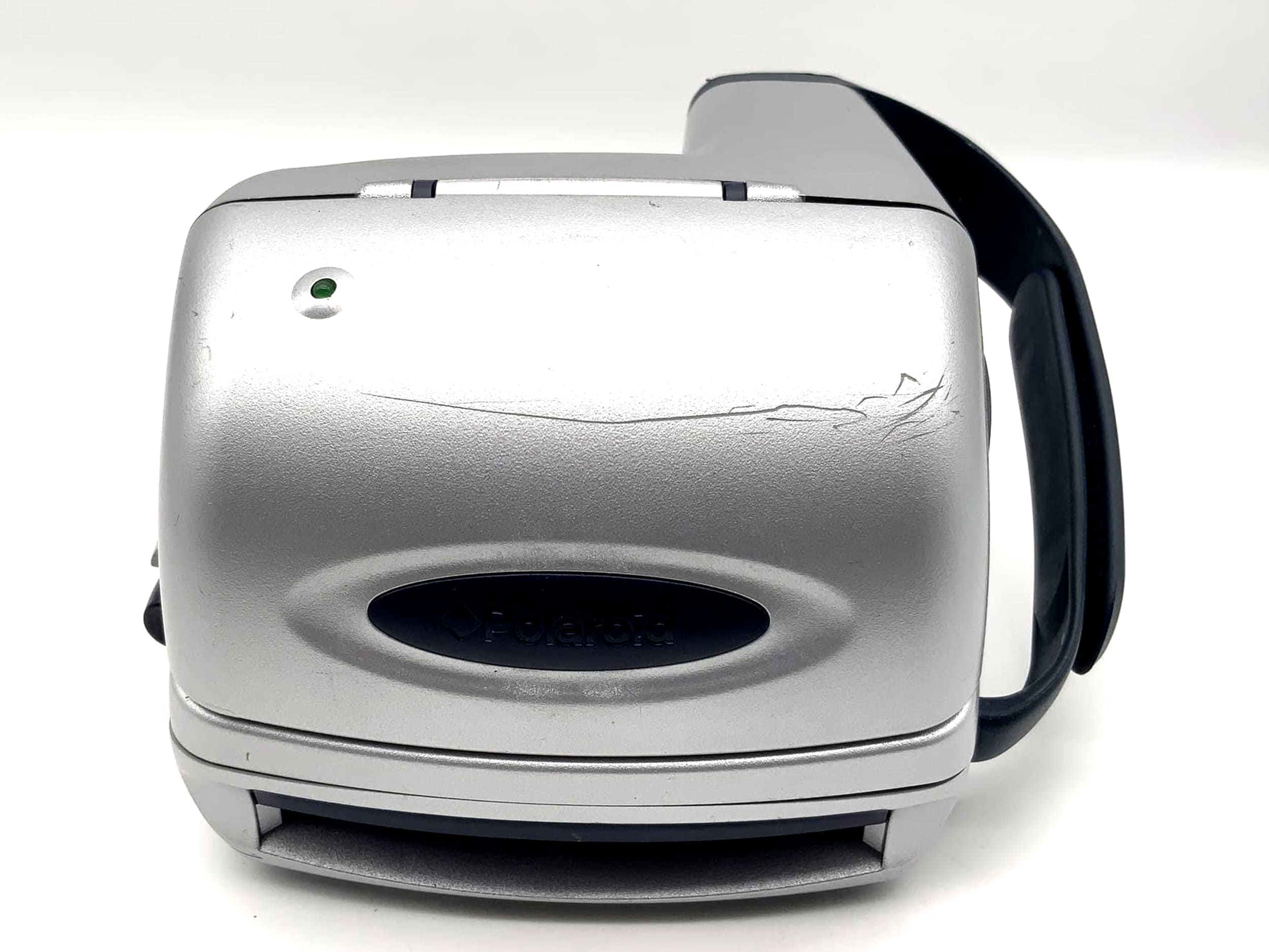 Polaroid P 600 compact camera, silver, instant camera, instant picture camera