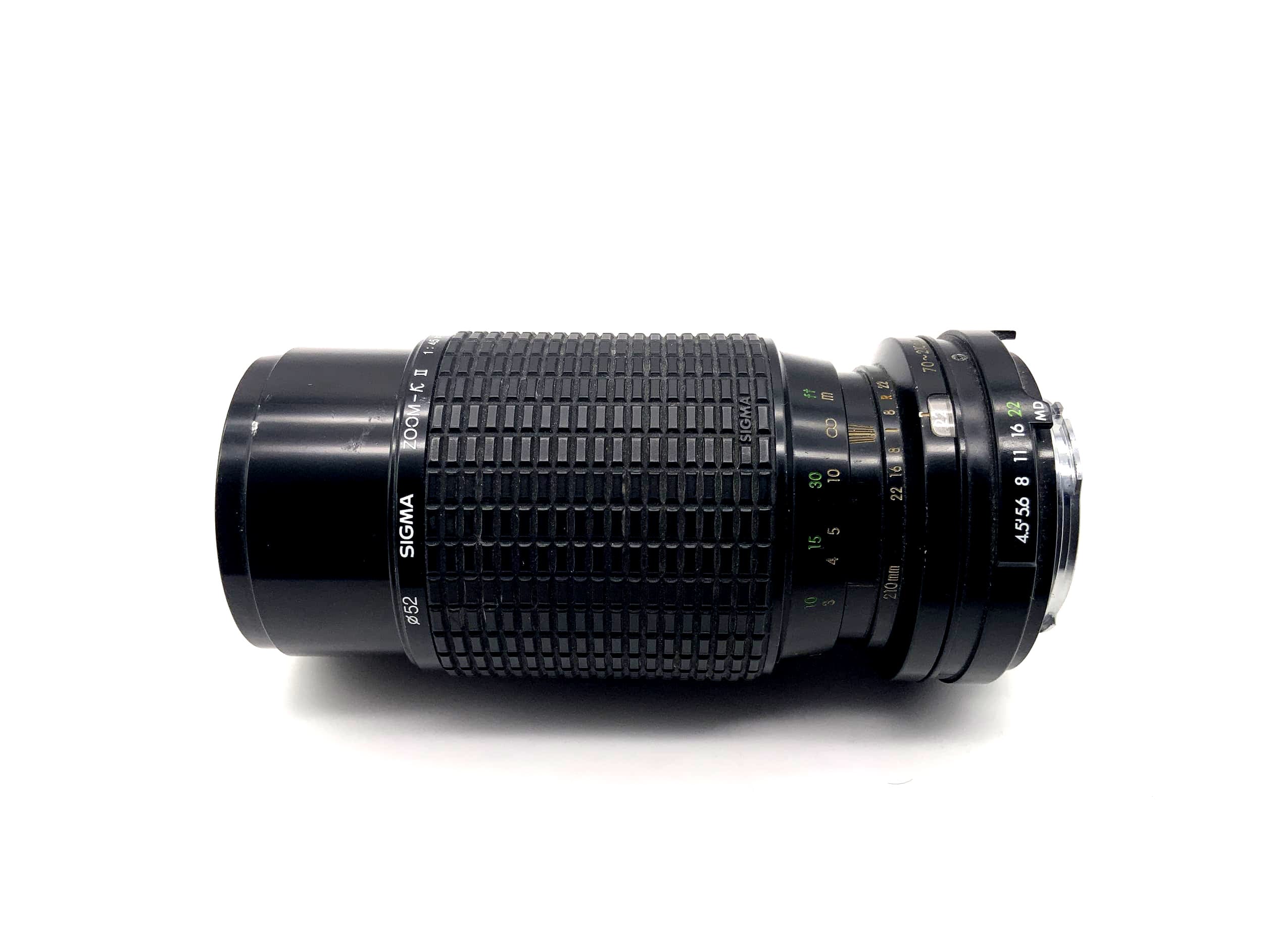 Sigma 70-210mm 1:4.5 Lens Zoom-K II Multi Coated Camera Lens (Minolta MD)