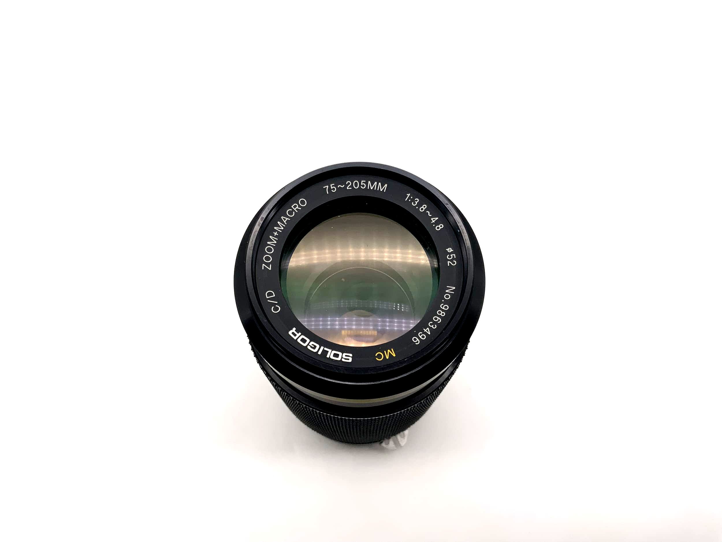 Soligor 75-205mm 1:3.8-4.8 Lens C/D Zoom+Macro MC Camera Lens (Nikon F)