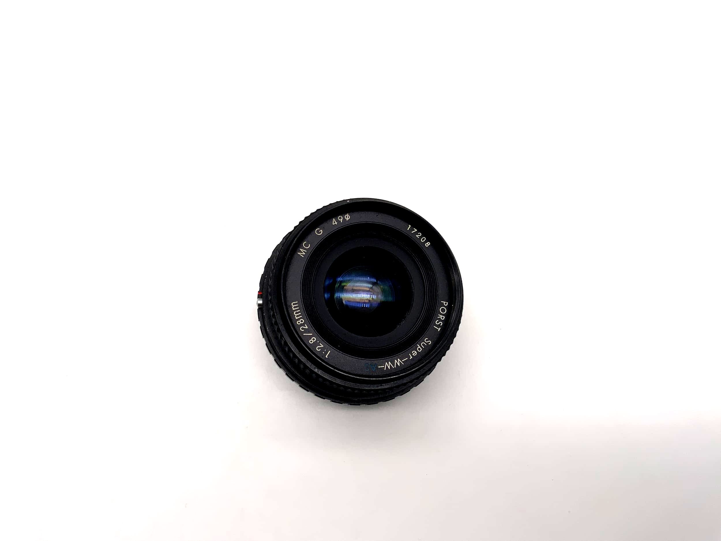 Porst 28mm 1:2.8 Multi Coated Super WW Wide Angle Lens (Pentax K)