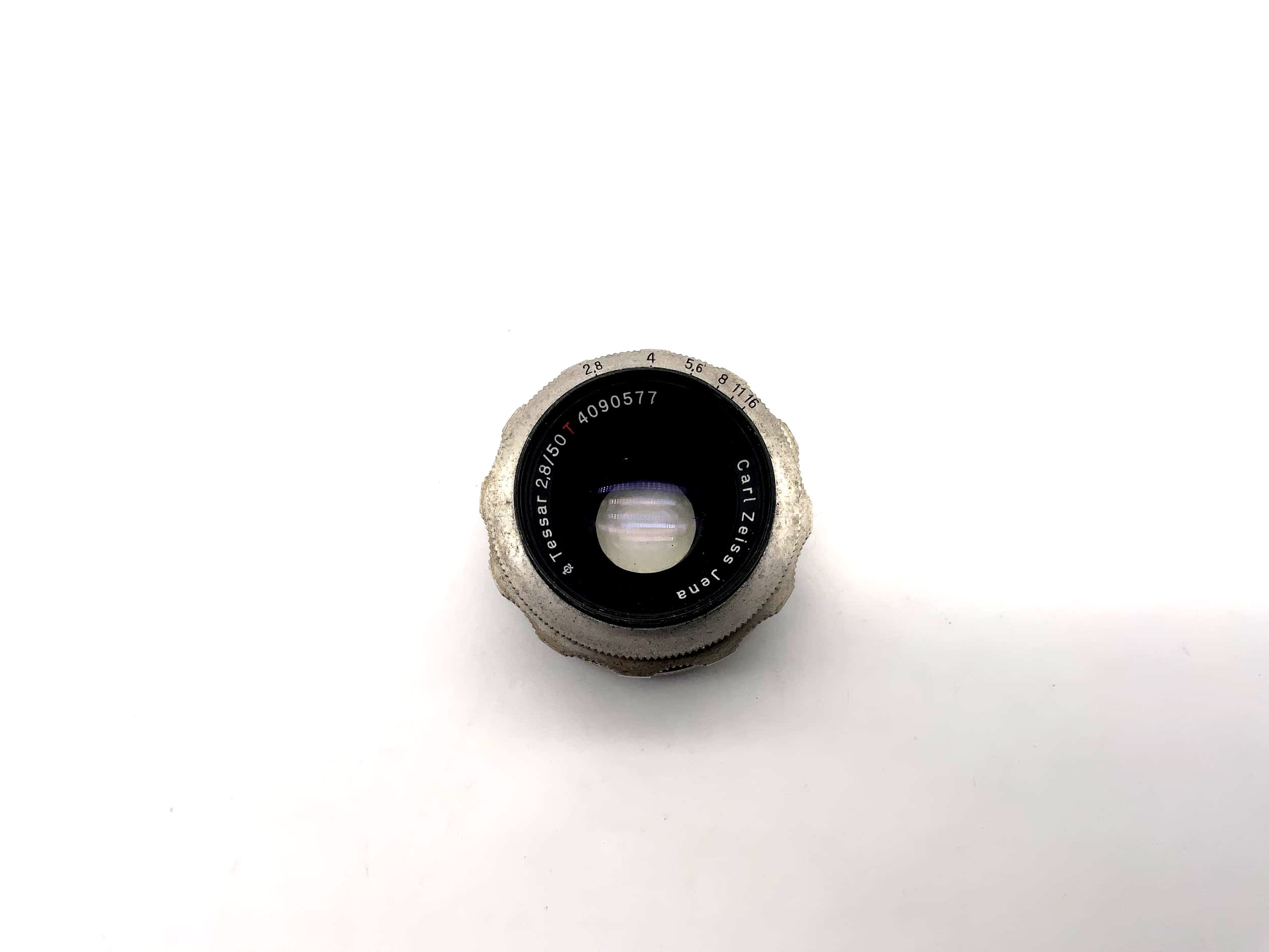 Carl Zeiss 50mm 1:2.8 Lens Tessar Red T Camera Lens (Altix)
