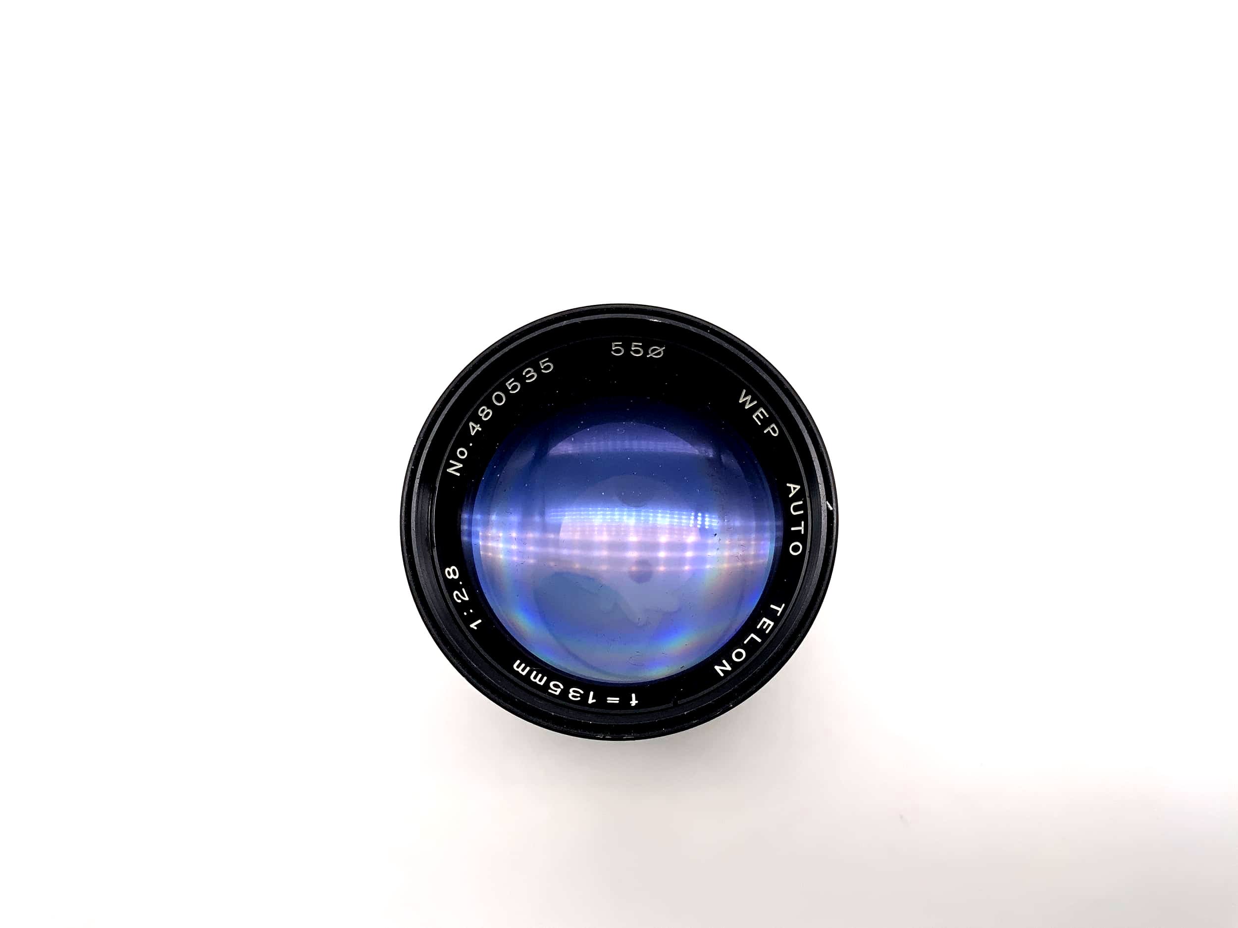 WEP 135mm 1:2.8 Lens Auto Telon Camera Camera Lens (Minolta MD)