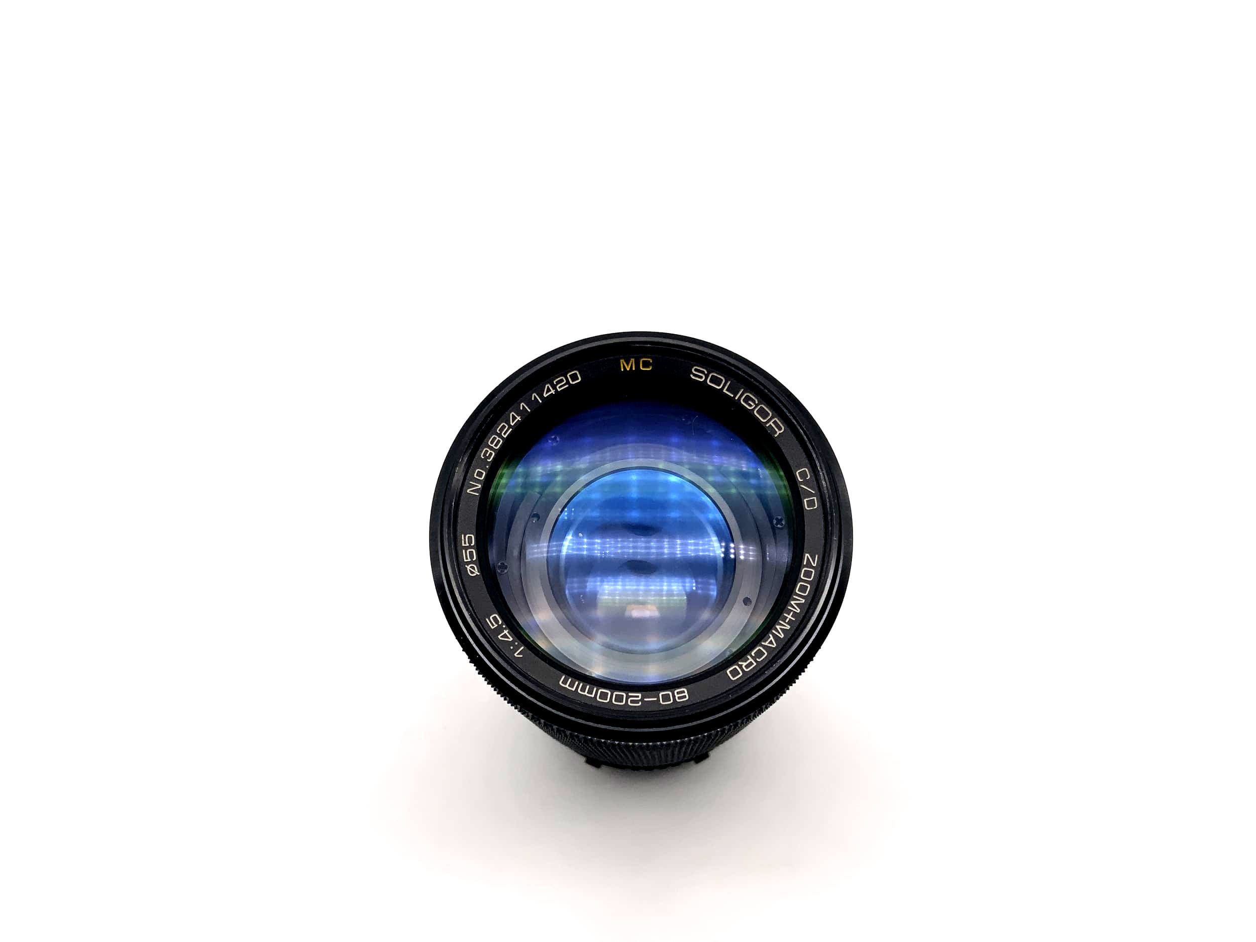 Soligor 80-200mm 1:4.5 Lens C/D Zoom+Macro MC Camera Lens (Minolta MD)