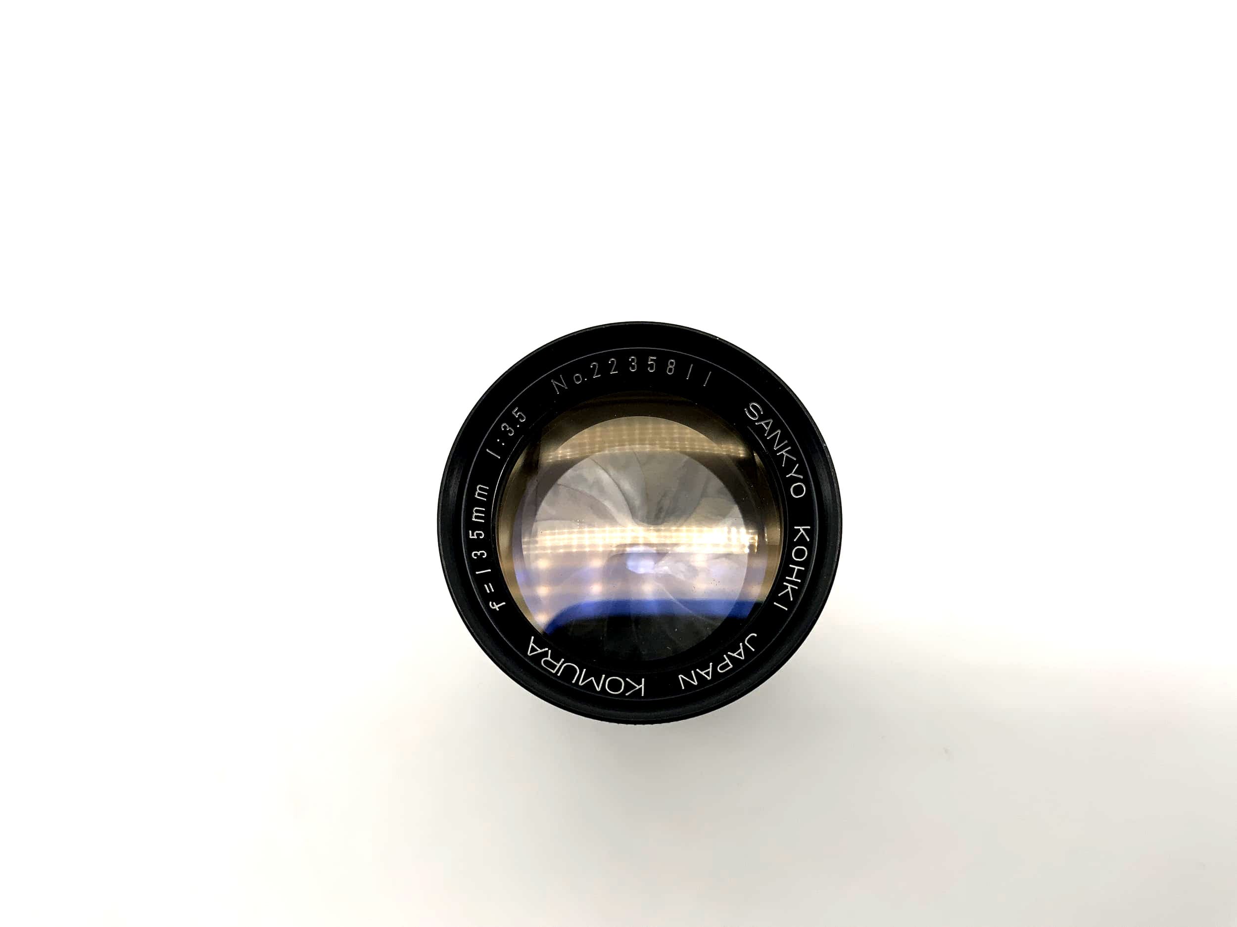 Komura 135mm 1:3.5 lens, Sankyo Kohki 15 Blades camera (M39 Leica thread LTM)