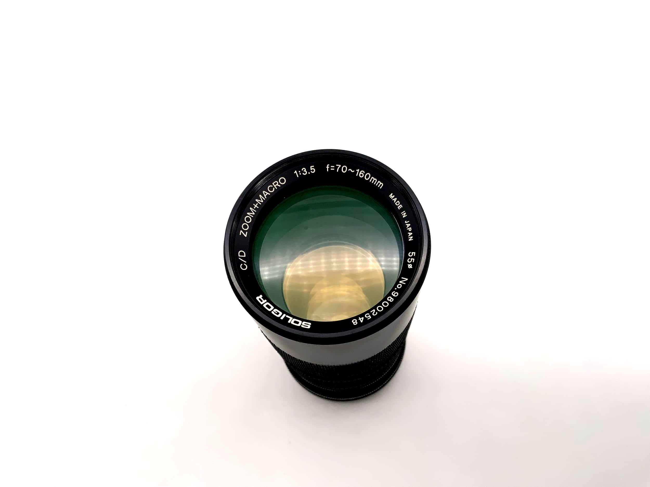 Soligor 70-160mm 1:3.5 Lens C/D Zoom+Macr Camera Lens (Canon FD)