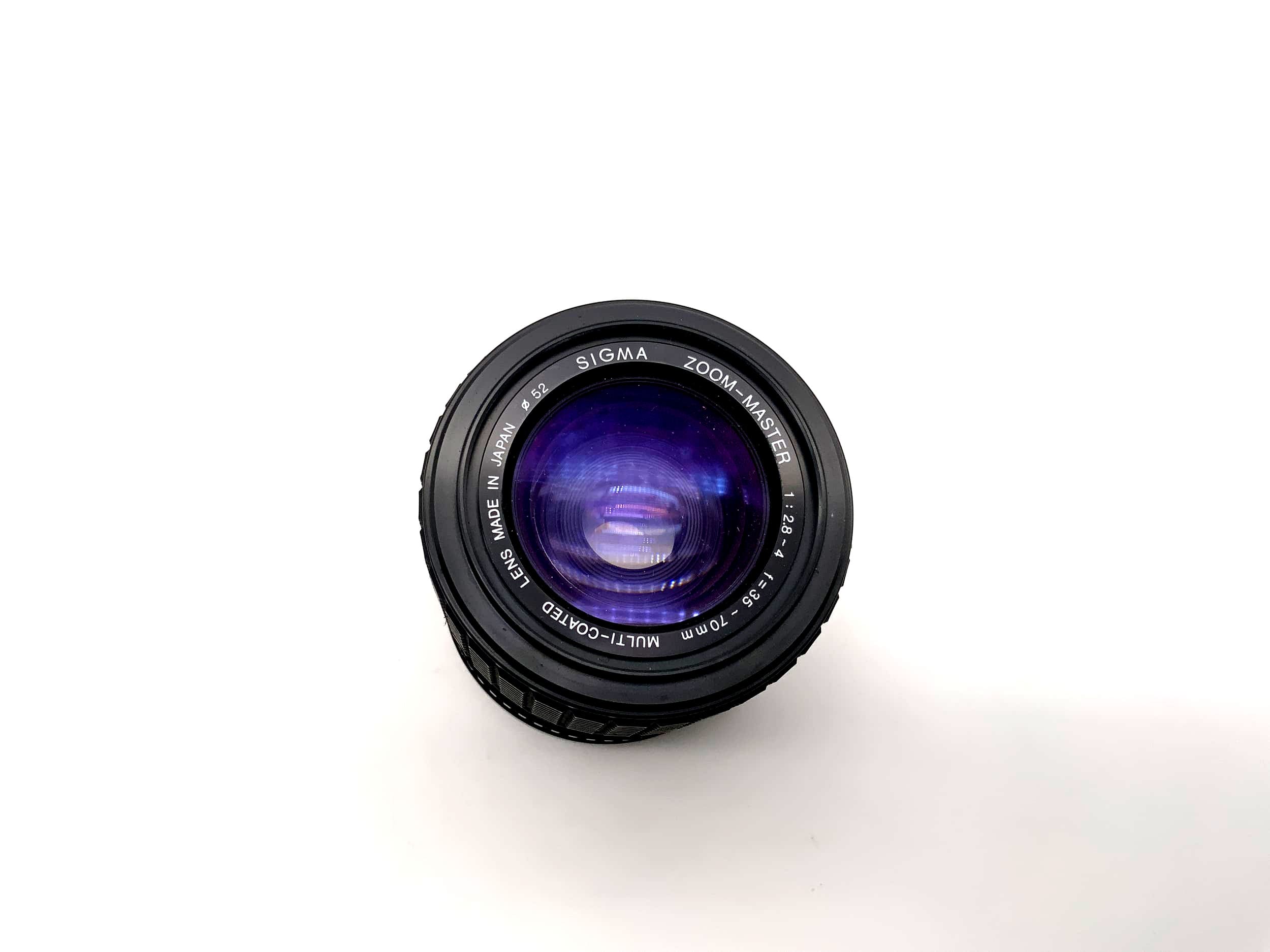 Sigma 35-70mm 1:2.8-4 Lens Zoom-Master Multi-Coated Camera Lens (Canon FD)