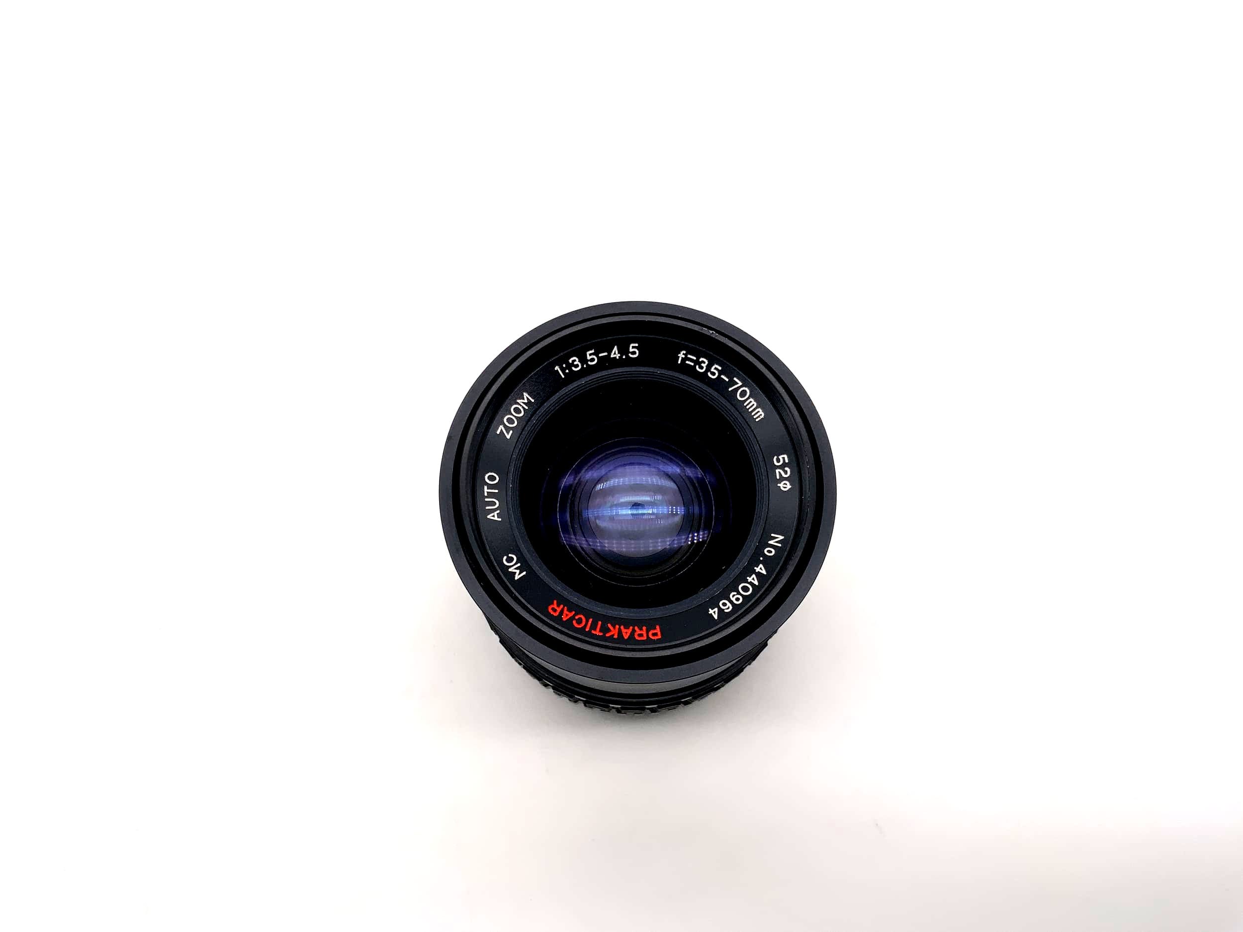 Prakticar 35-70mm 1:3.5-4.5 Lens Multi Coated Auto Zoom Camera Lens (M42)