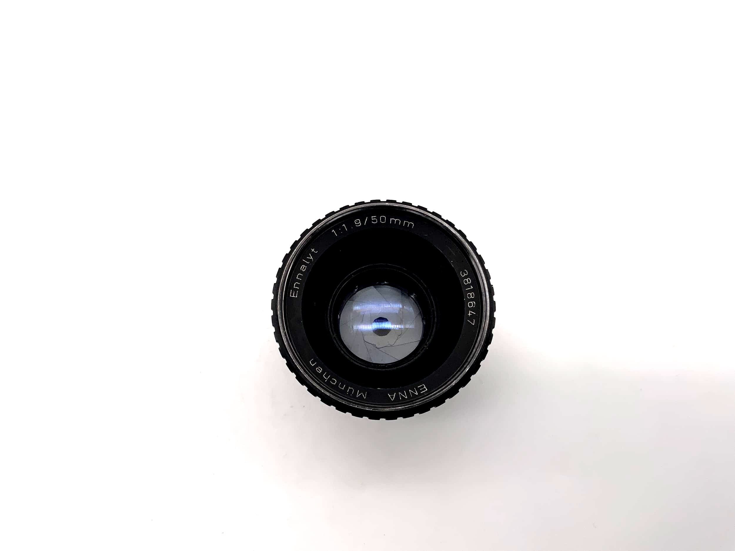 Enna Munich 50mm 1:1.9 lens Ennalyt camera lens (base mount)