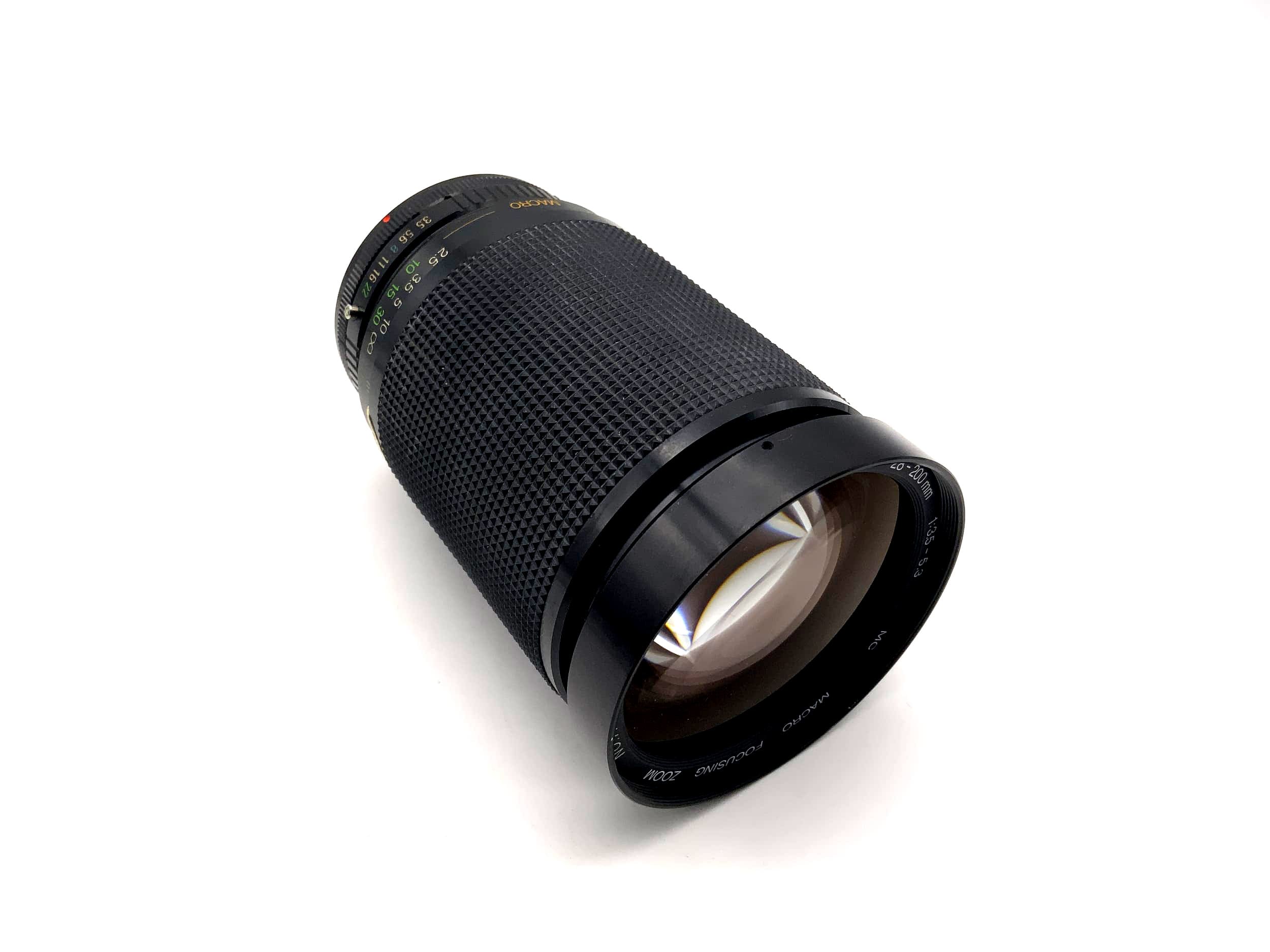 Vivitar 28-200mm 1:3.5-5.3 Lens Macro Focusing Zoom MC Lens (Canon FD)