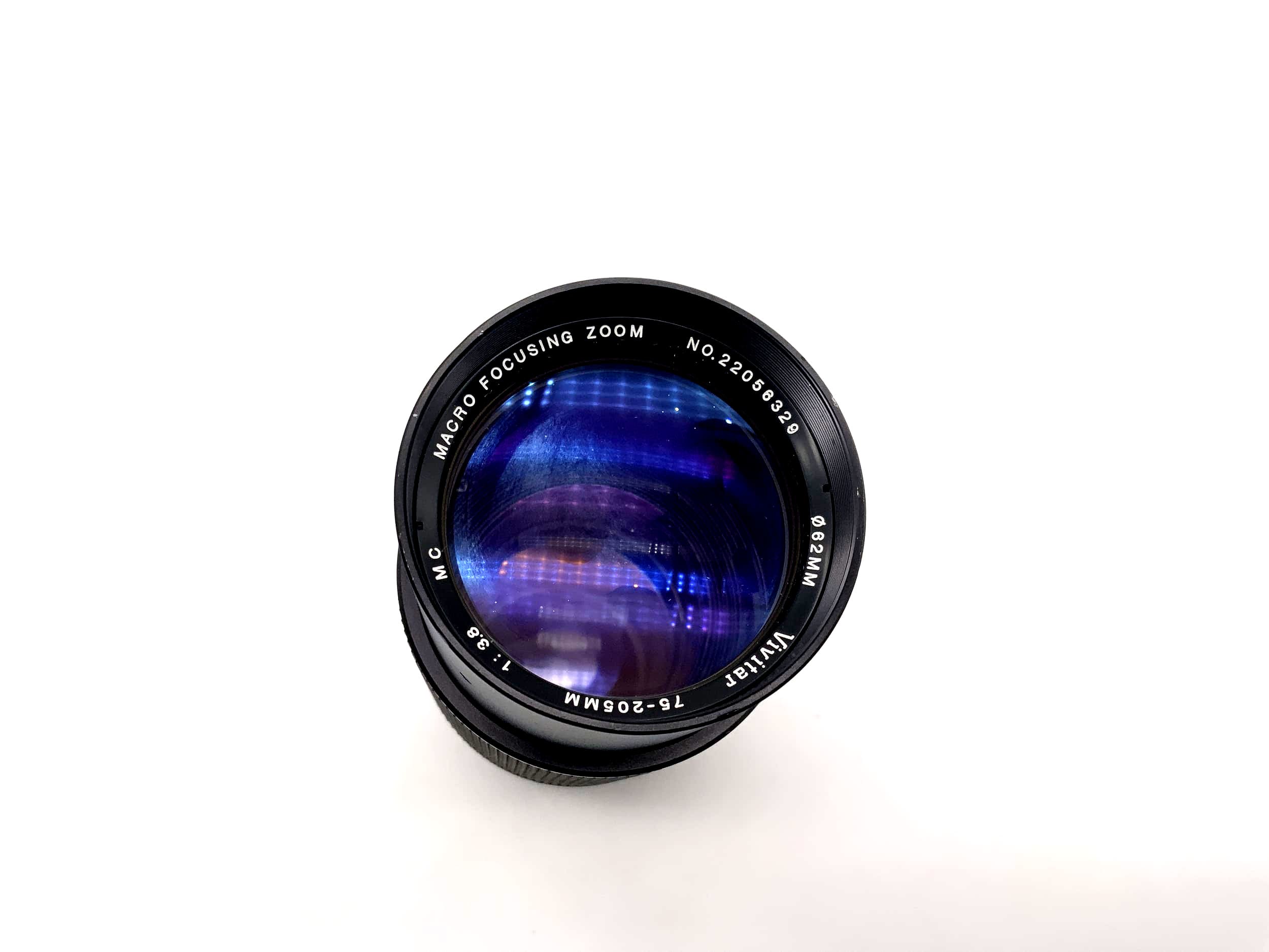 Vivitar 75-205mm 1:3.8 Lens Macro Focusing Zoom MC Camera Lens (Canon FD)