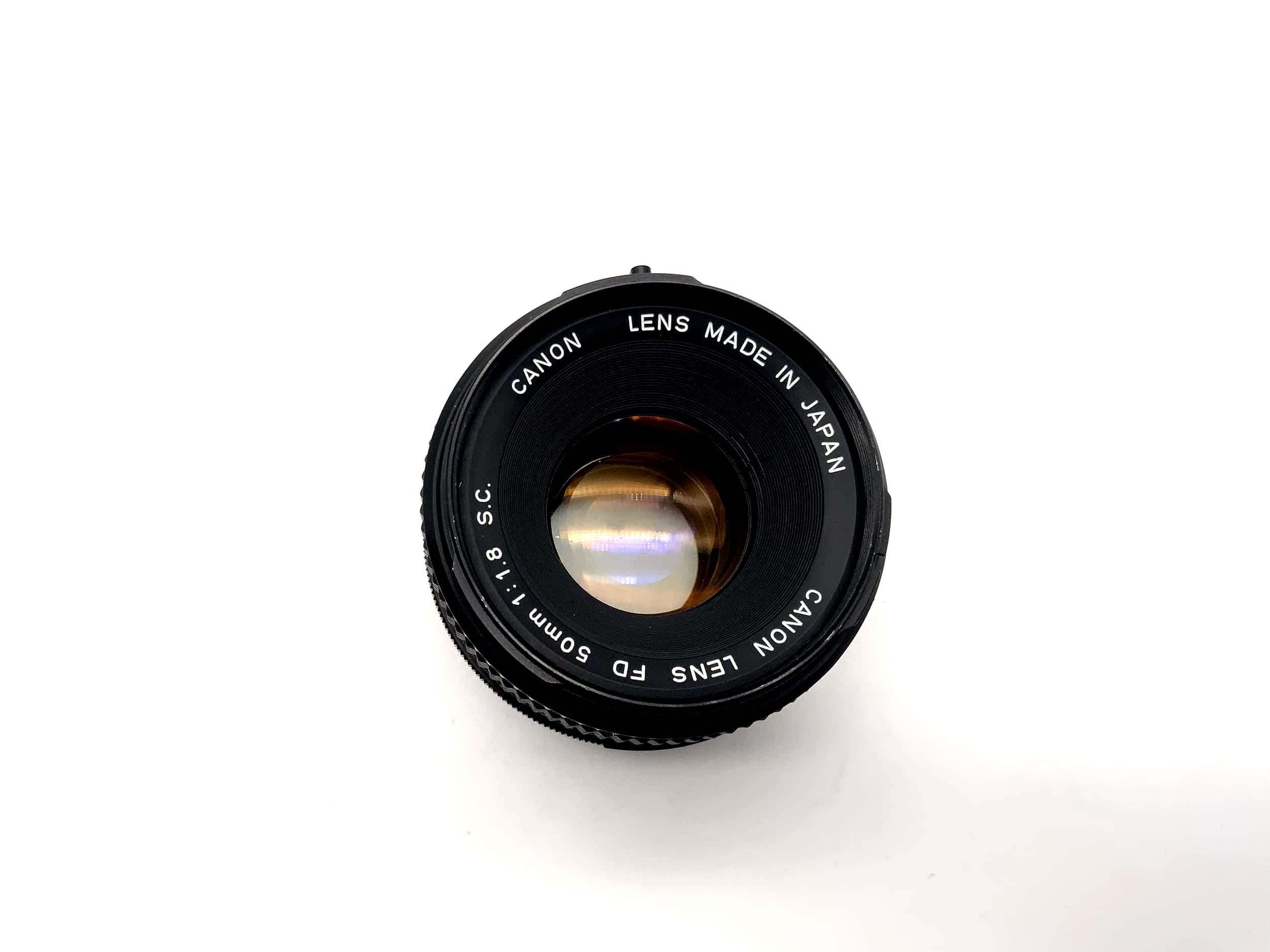 Canon 1:1.8 50mm lens SC camera lens (Canon FD)