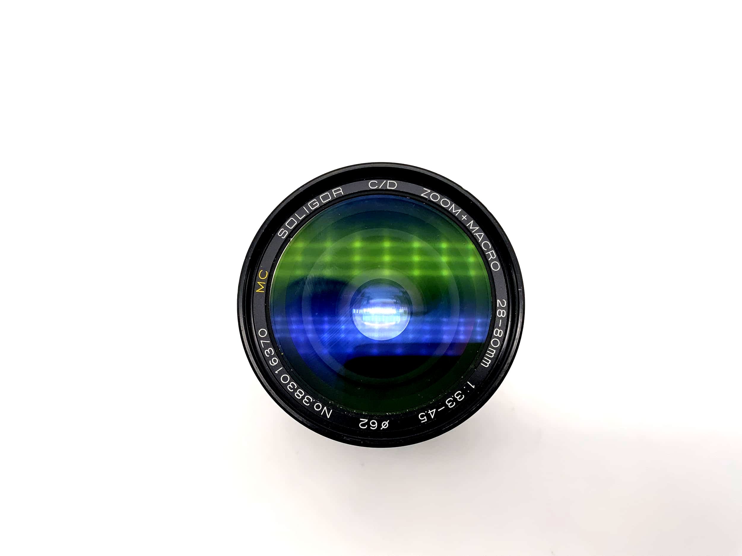 Soligor 1:3.3-4.5 28-80mm Lens C/D Zoom+Macro MC Camera Lens (Olympus OM)