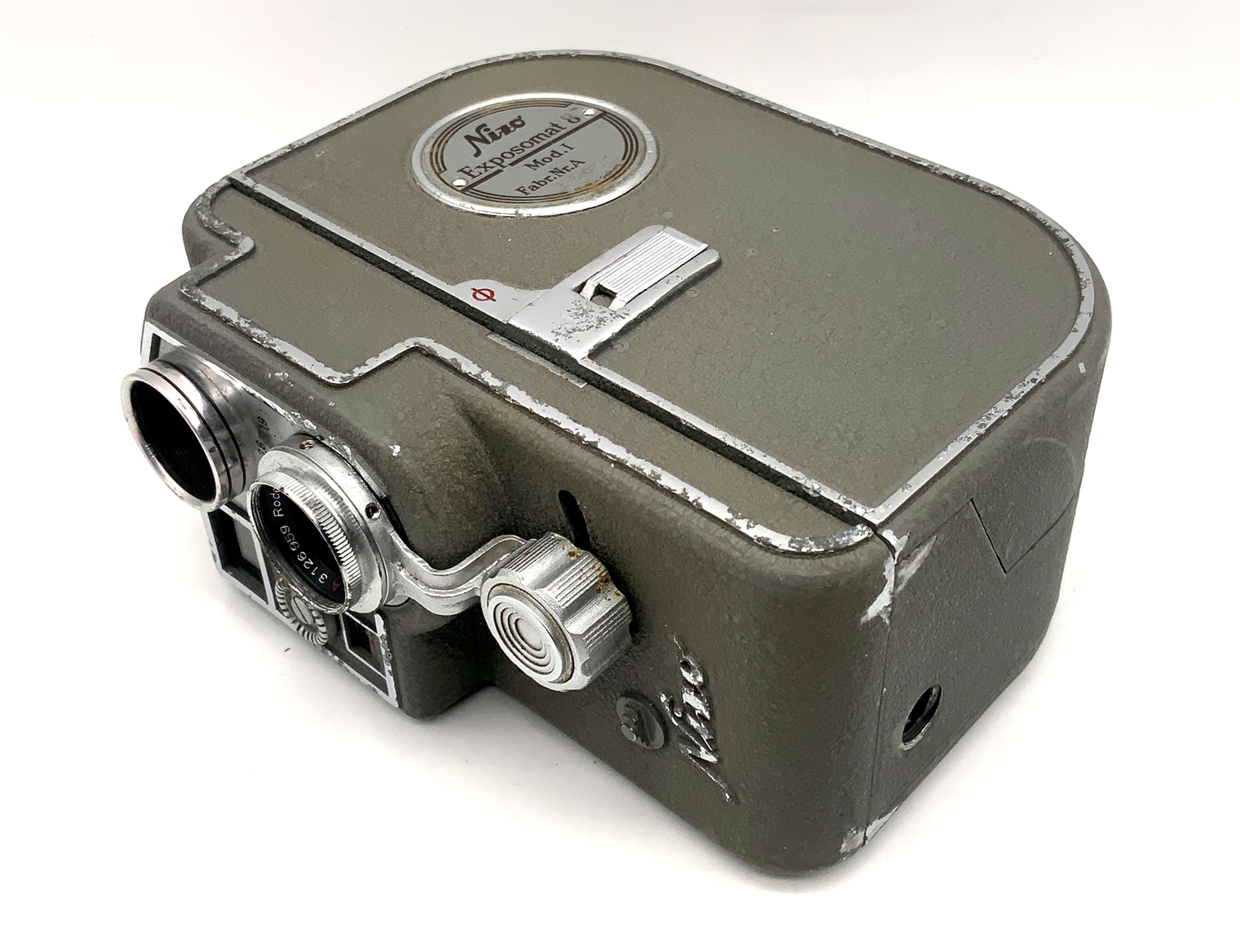 Braun Nizo Exposomat 8 Mod. I film camera with Ronar 1:1.9 f=12.5mm double 8mm lens