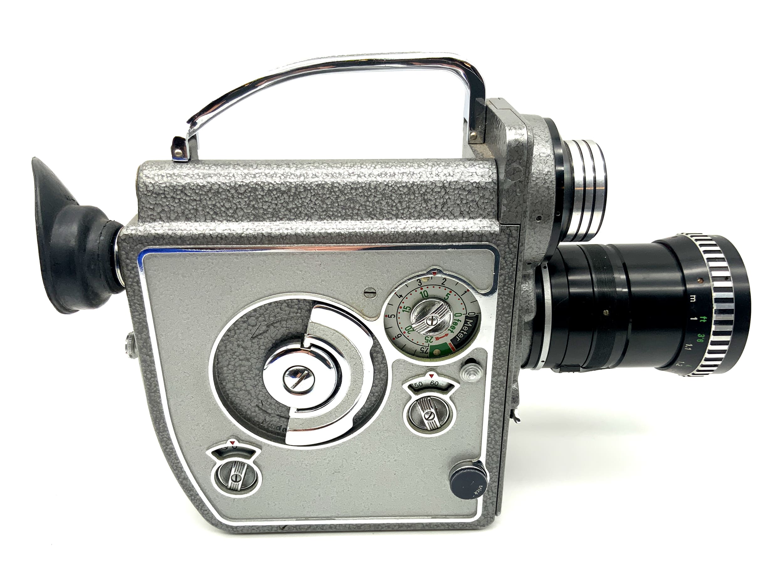 Braun Heliomatic 8 Focovario film camera with Variogon 1:1.8/8-48mm double 8mm lens