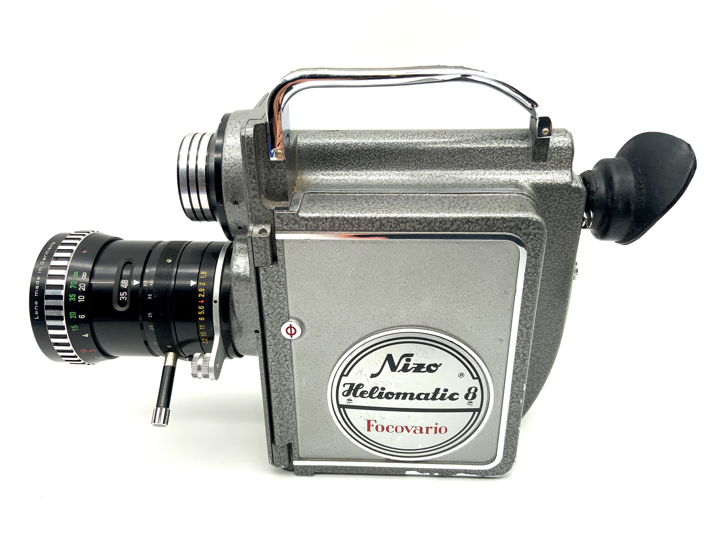 Braun Heliomatic 8 Focovario film camera with Variogon 1:1.8/8-48mm double 8mm lens