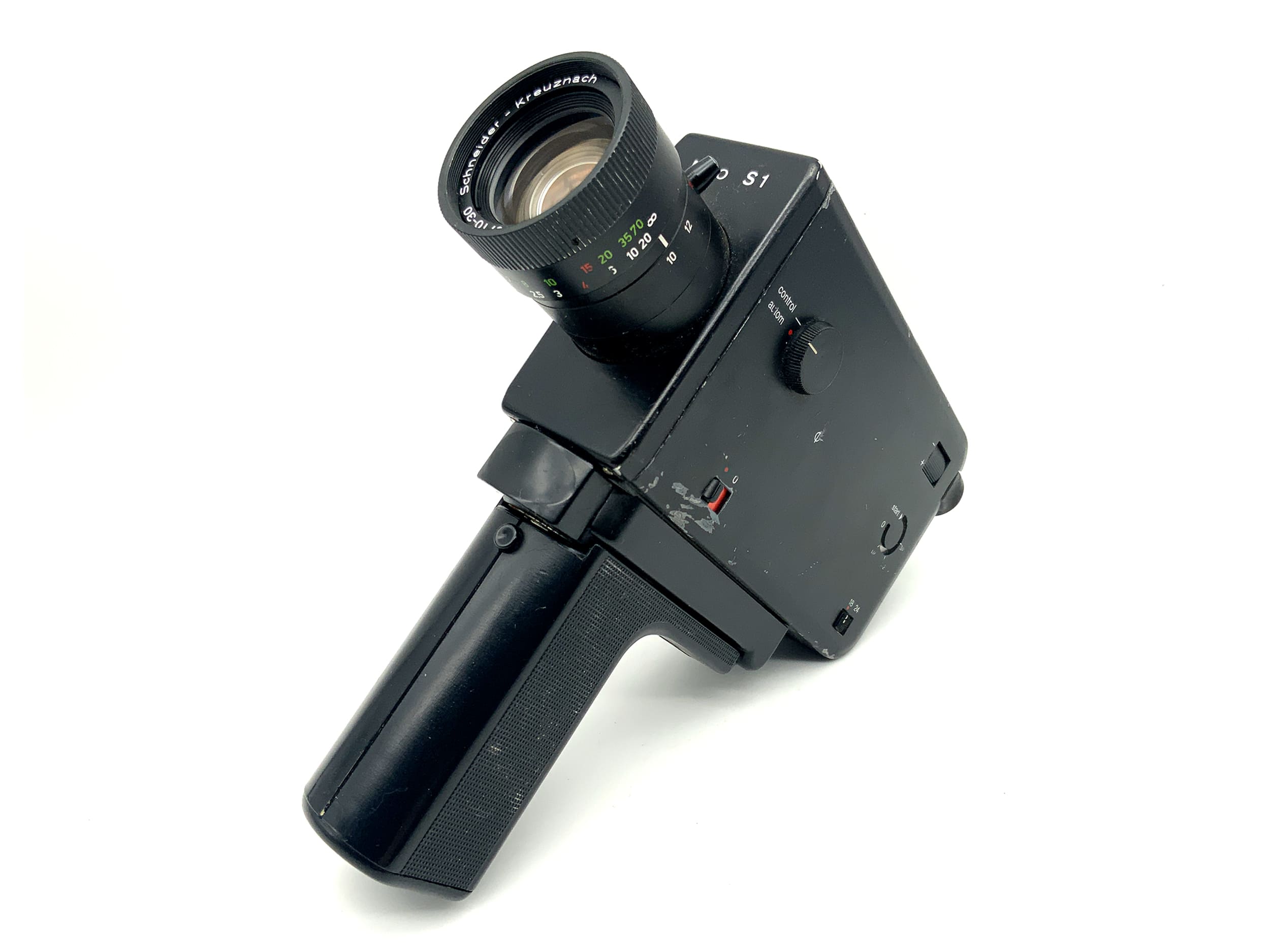 Braun Nizo S1 film camera with Variogon 1:1.8/10-30mm Super 8 lens