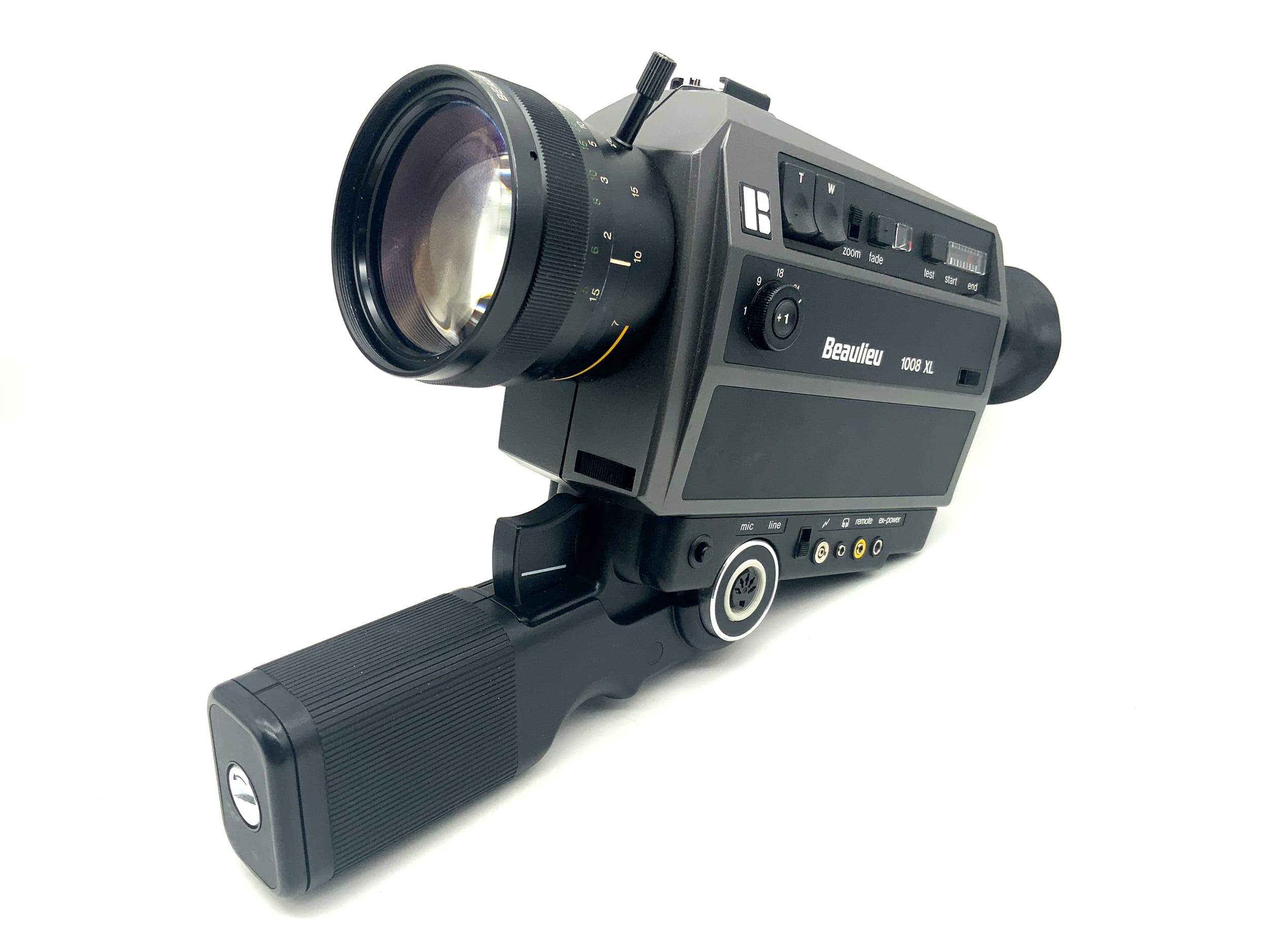 Beaulieu 1008 XL film camera with Zoom Macro 1:1.2/7-45 Super 8 with bag