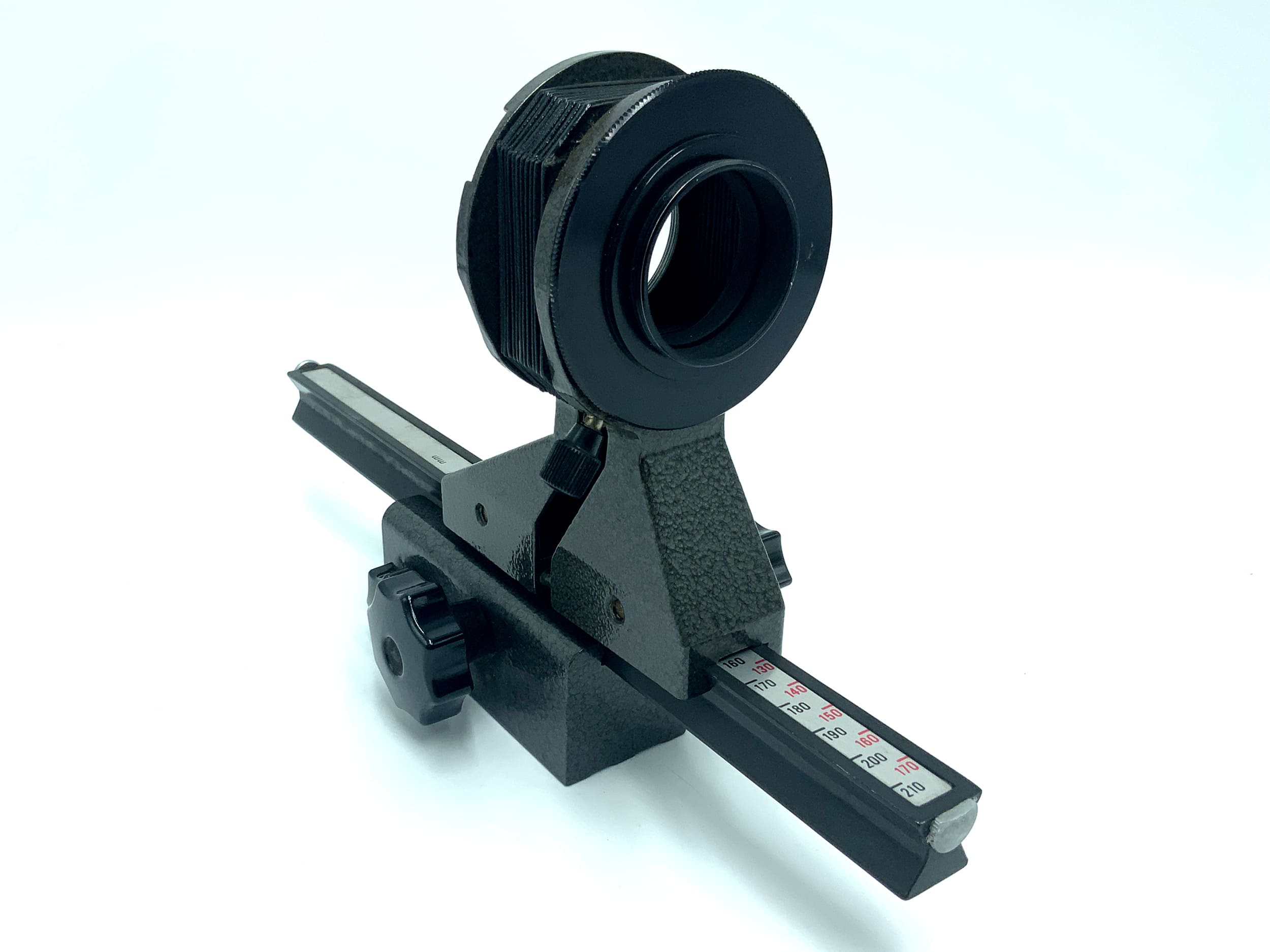 Pentacon Balgengerät Grau + 210mm Einstellschlitten Macro Nahaufnahmen (M42)