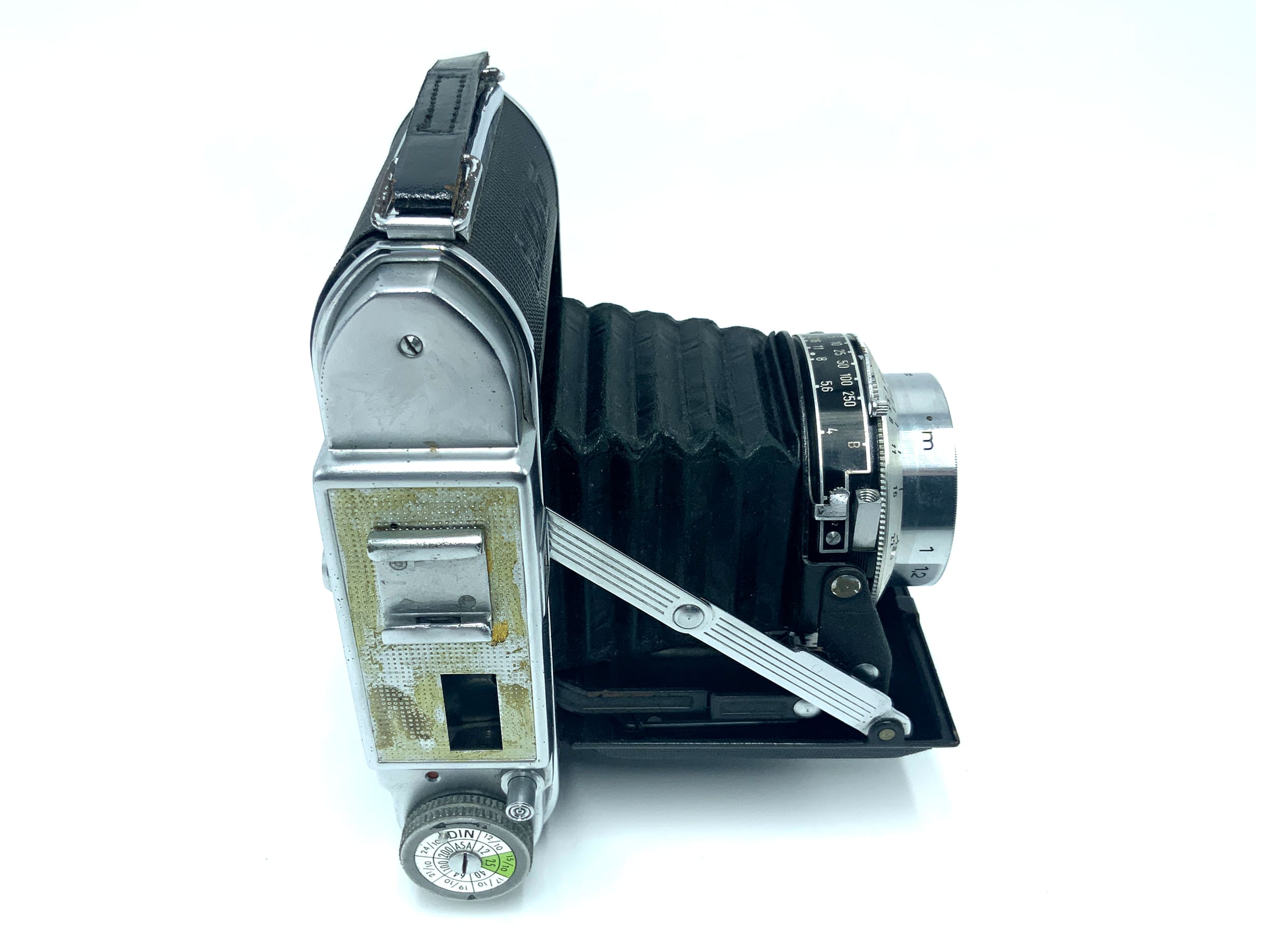 Franka Solida III Klappkamera mit Rodenstock-Trinar 80mm 1:2.9 Pilz im Objektiv!