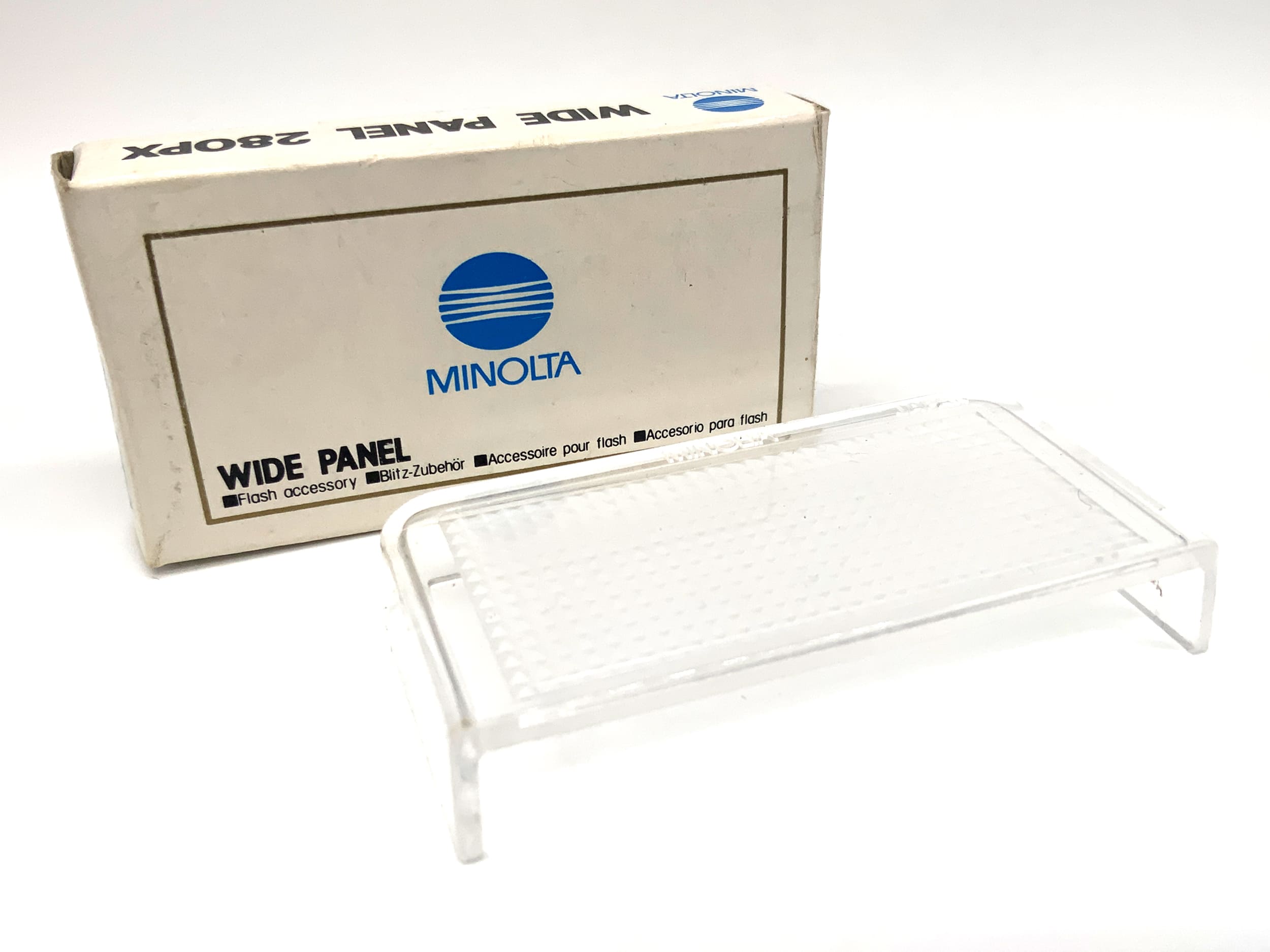 Minolta Wide Panel 280PX Streulichtblende Blitz Diffusor 280PX in OVP Filter
