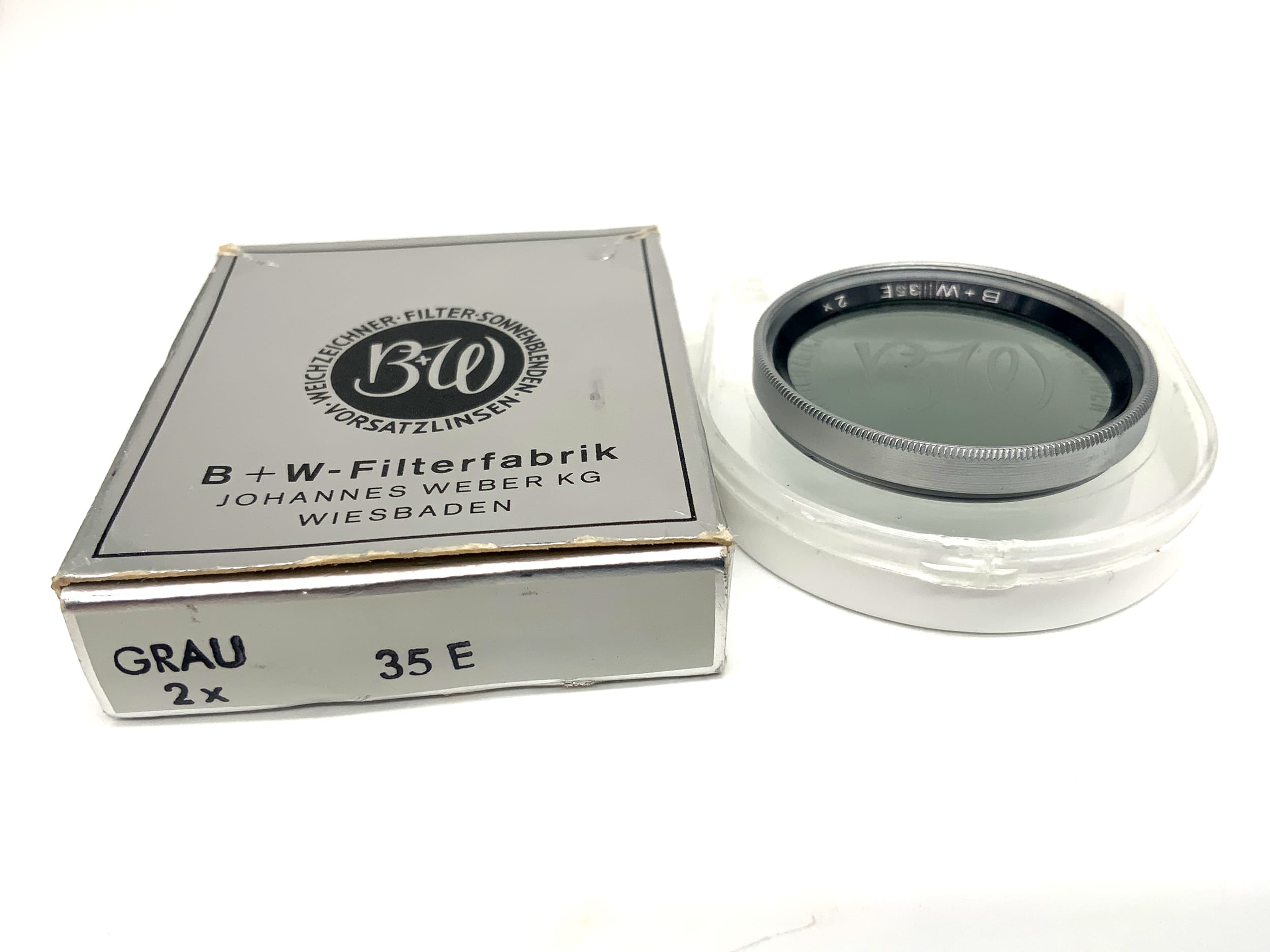 B+W Graufilter 35E 2x in OVP Filter 35mm Kreisförmig Filtergewinde