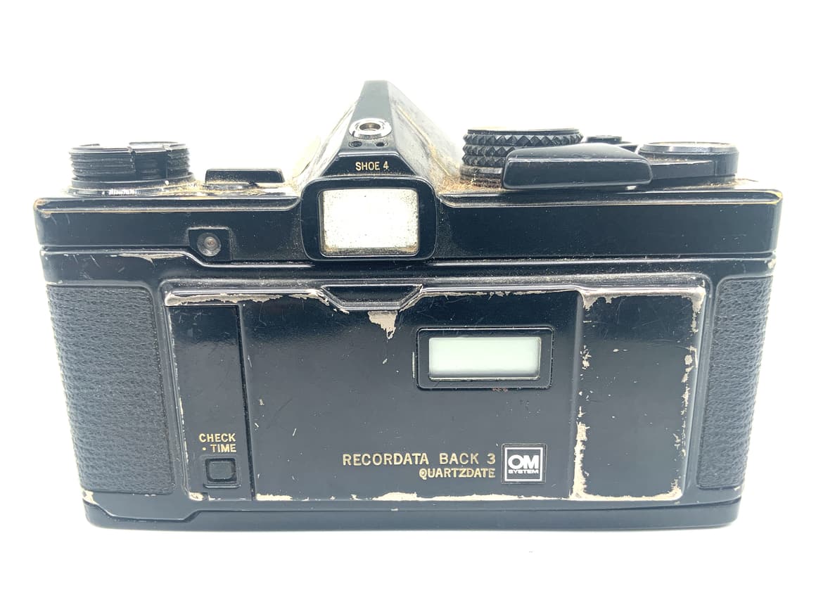 Olympus OM-2 SLR mit Recorddata Back 3 35mm SLR analog Body (Olympus OM)