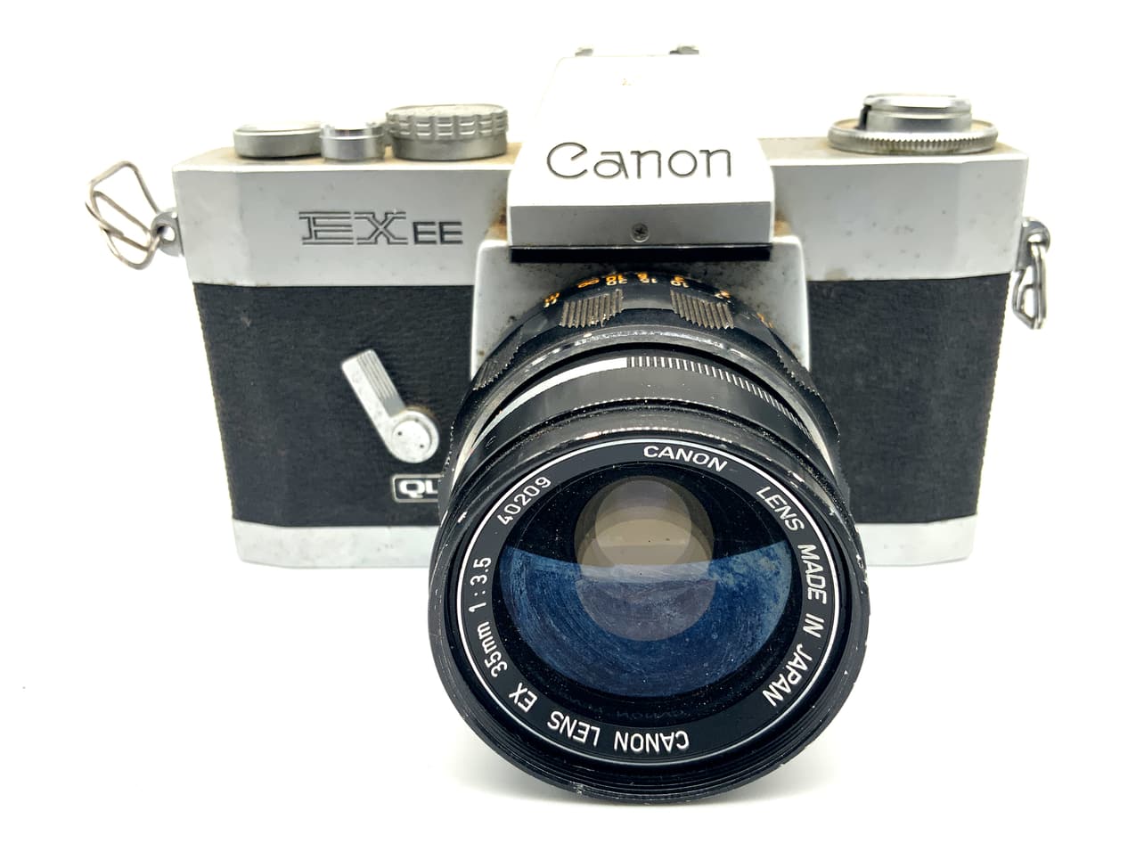 Canon EX EE SLR 35mm Spiegelreflexkamera analog Body Gehäuse (lens 35mm 1:3.5)