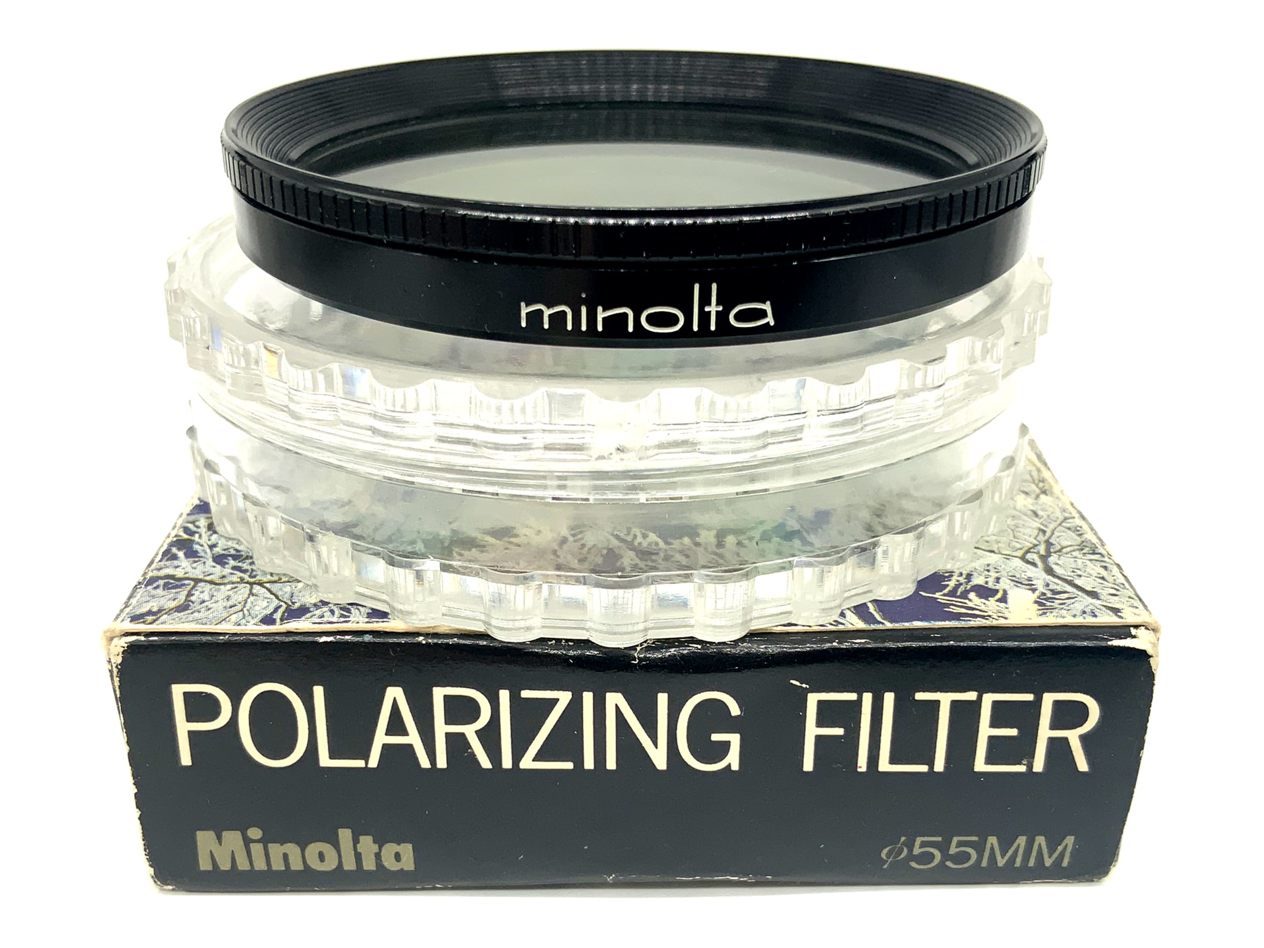 Minolta Polfilter Polarizing Filter in OVP Filter 55mm Kreisförmig Filtergewinde