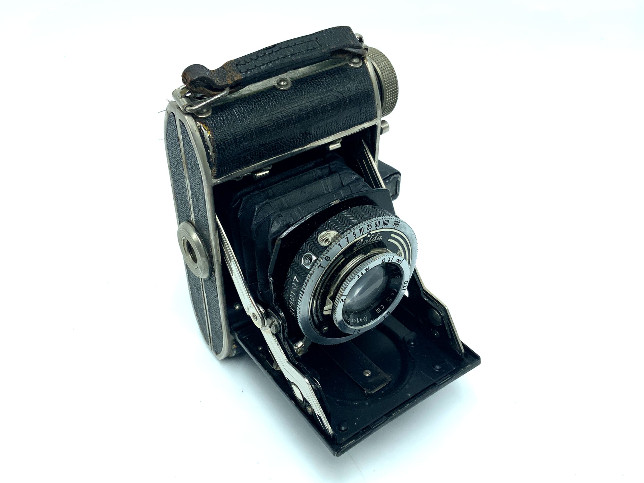 Balda Renox Klappkamera mit Meyer Görlitz Trioplna 5cm 1:2.9 Analogkamera