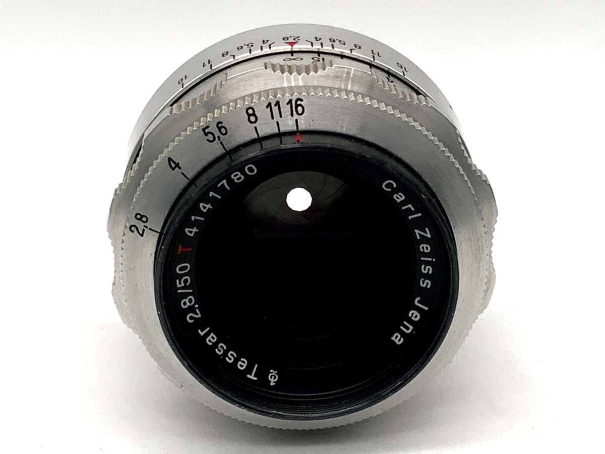 Carl Zeiss Jena 50mm 1:2.8 Lens Q1 Tessar red T 12 Blades (Exa)
