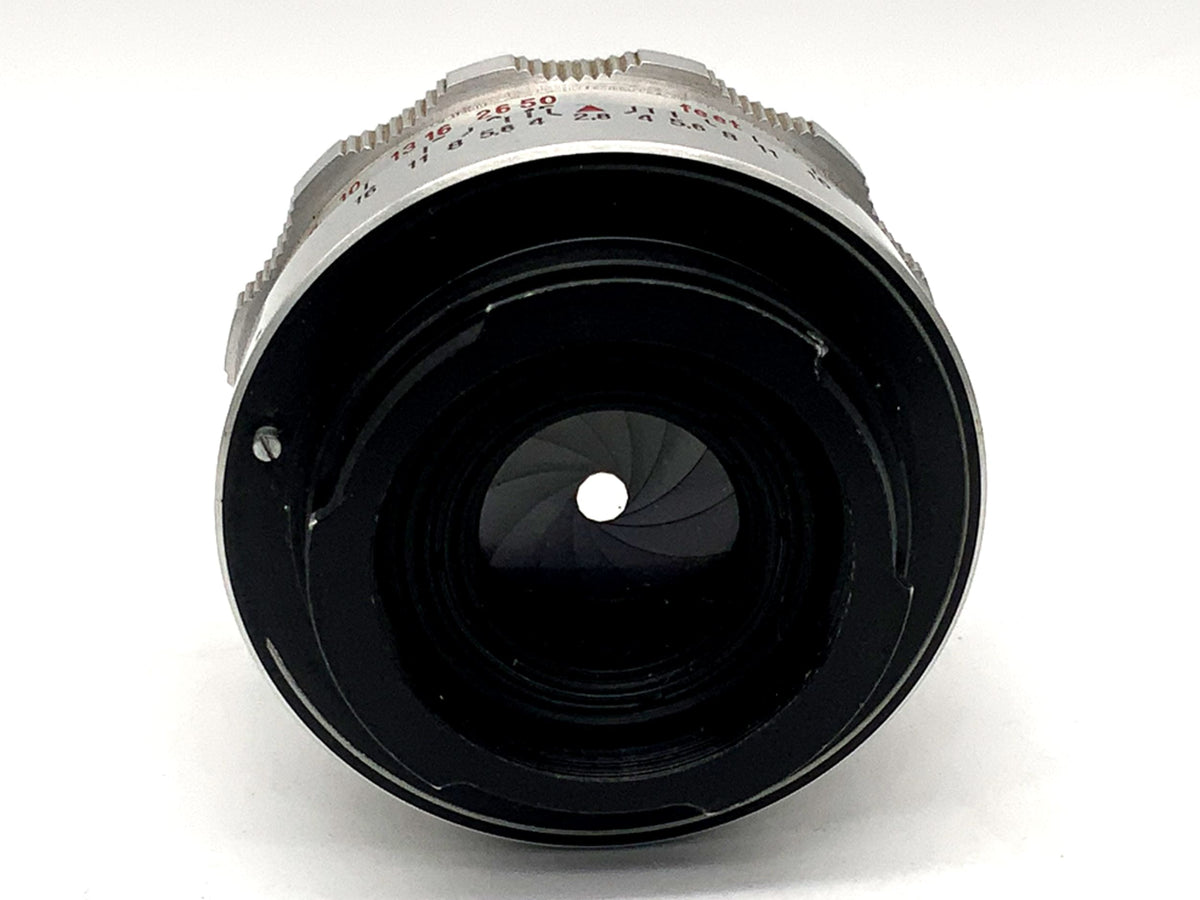 Carl Zeiss Jena 50mm 1:2.8 Lens Q1 Tessar red T 12 Blades (Exa)