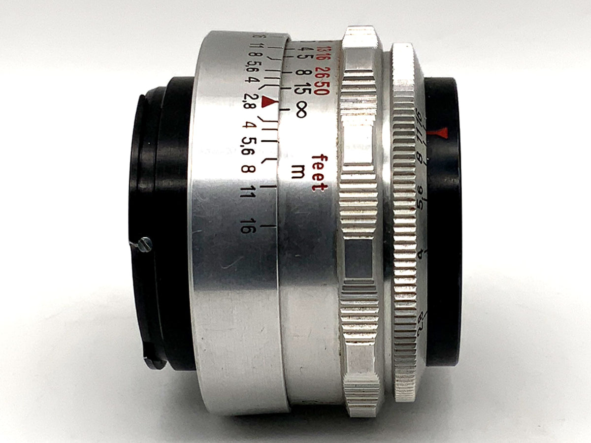Carl Zeiss Jena 50mm 1:2.8 Lens Q1 Tessar red T 12 Blades (Exa)