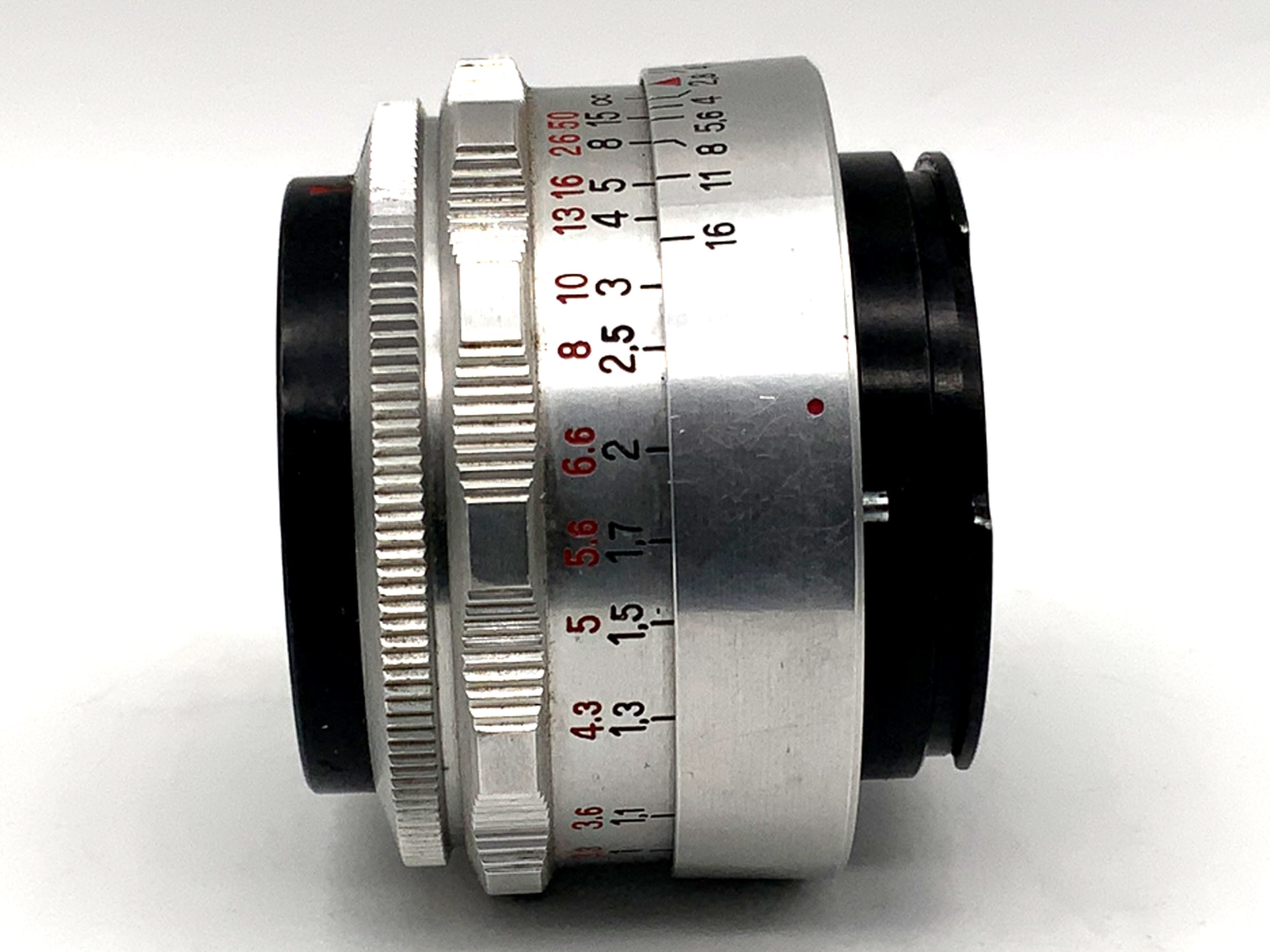 Carl Zeiss Jena 50mm 1:2.8 Lens Q1 Tessar red T 12 Blades (Exa)