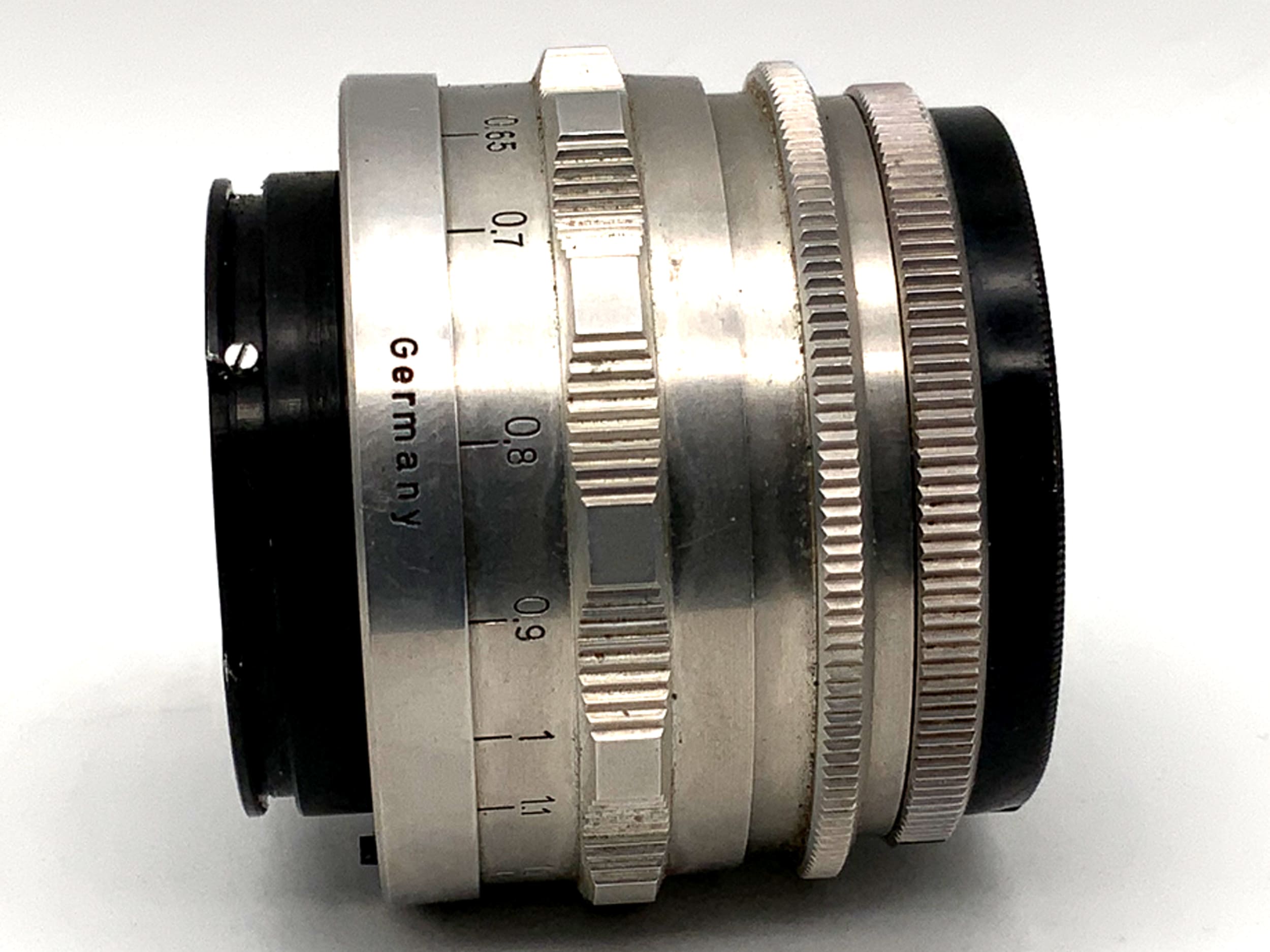 Carl Zeiss Jena 50mm 1:3.5 lens Tessar red T 12 Blades prime lens (Exa)