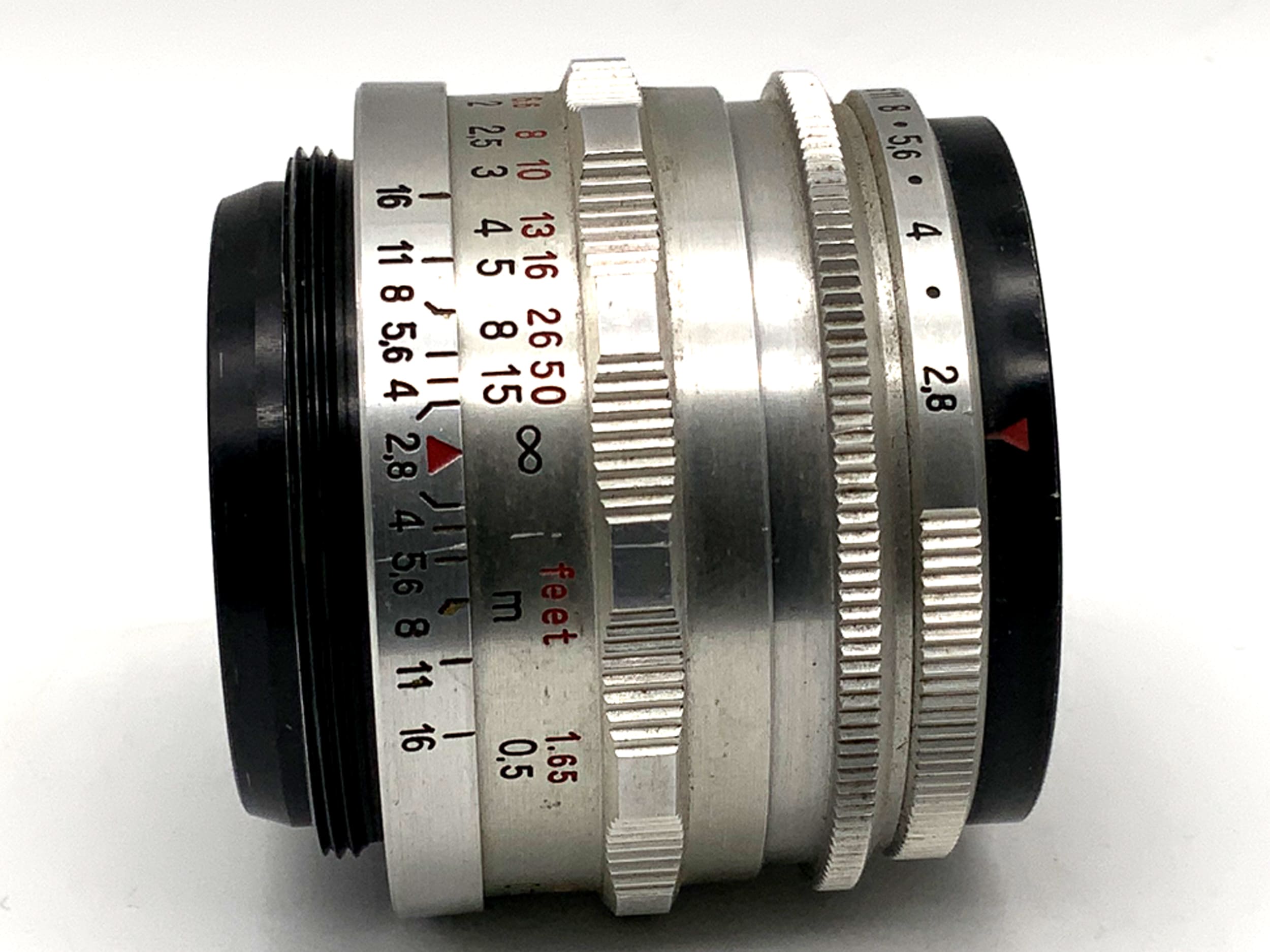 Carl Zeiss Jena 50mm 1:2.8 Lens Tessar 12 Blades Q1 compact (M42)