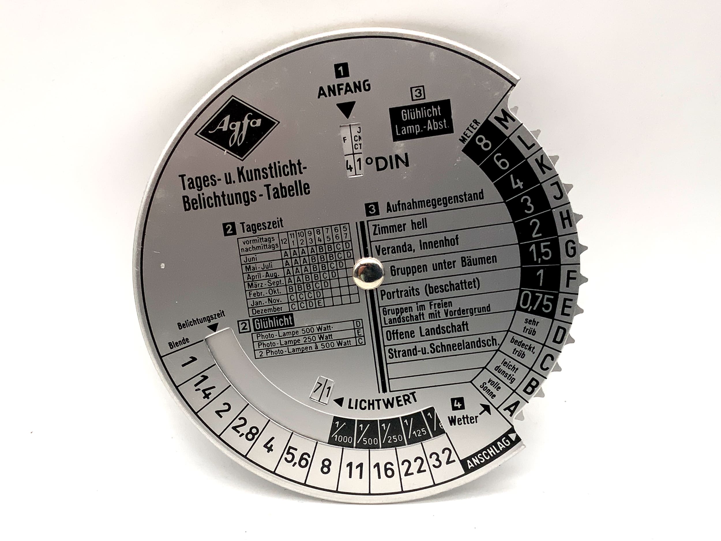 Agfa exposure table, daylight and artificial light table, exposure slider