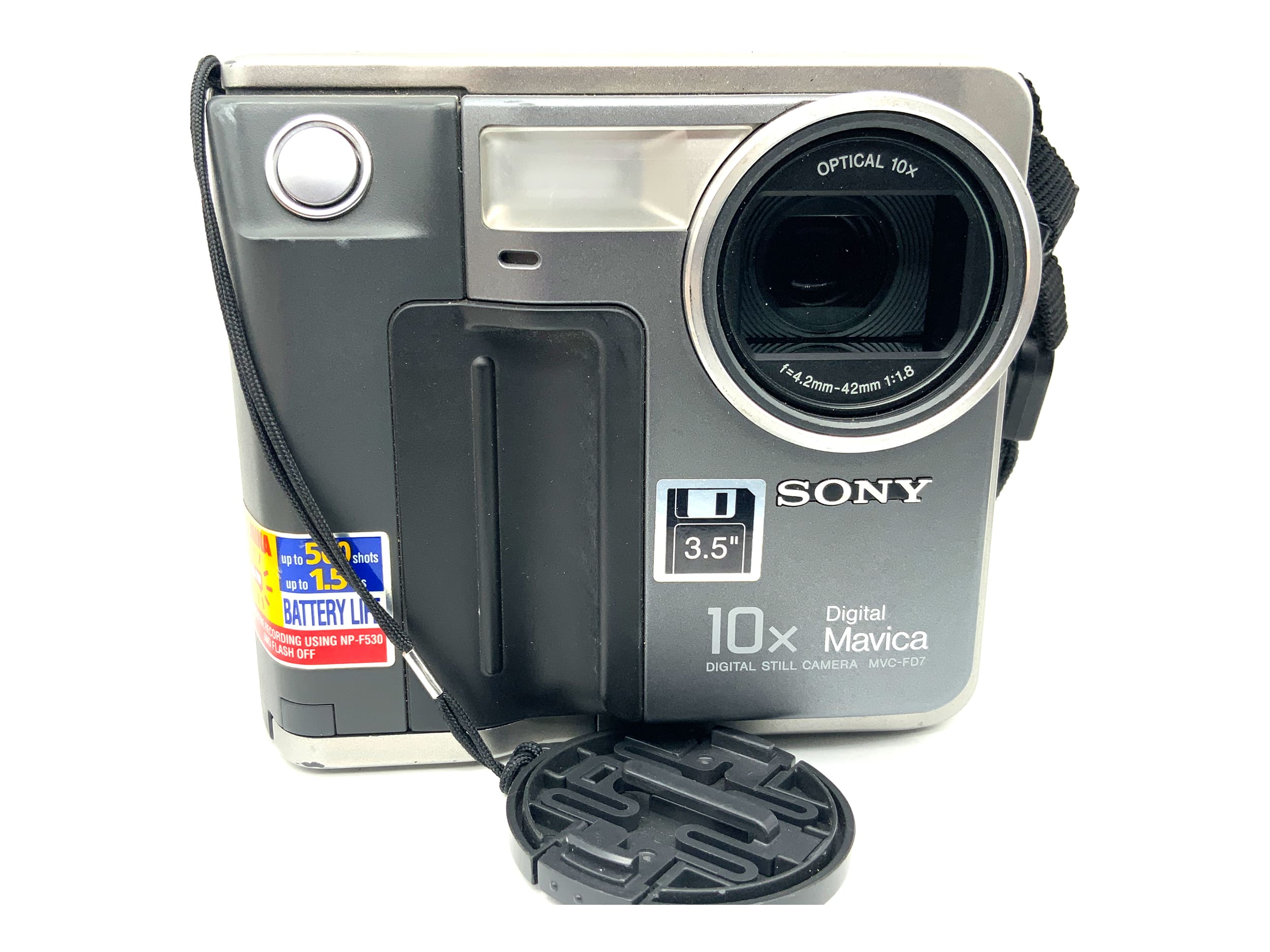 Sony Digital Still Camera MVC-FD7 Camcorder 10x f=4.2-42mm 1:1.8 floppy camera