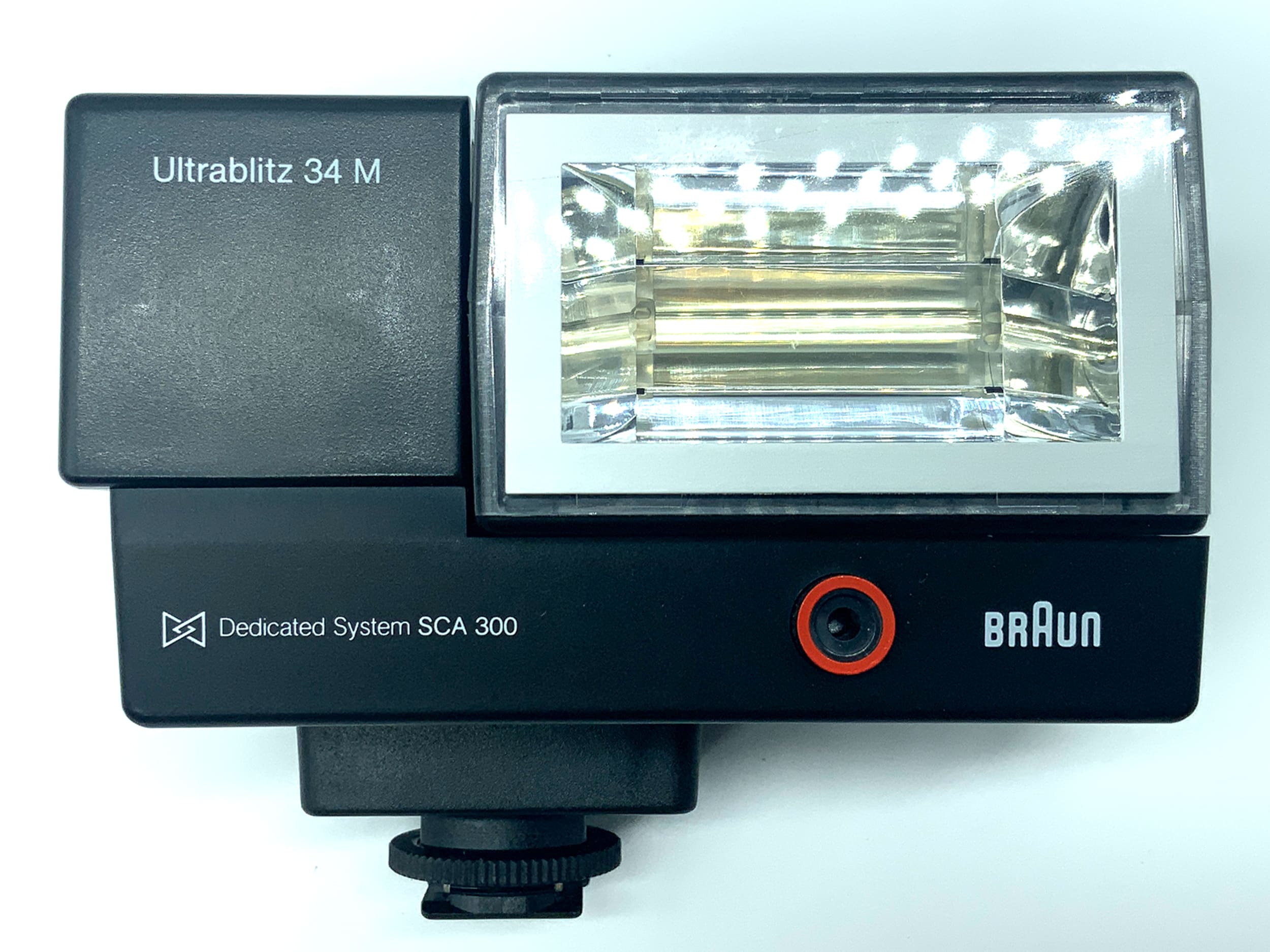 Braun Ultrablitz 34M Blitzgerät mit SCA 310 für Canon FD Kamera Blitz Flash