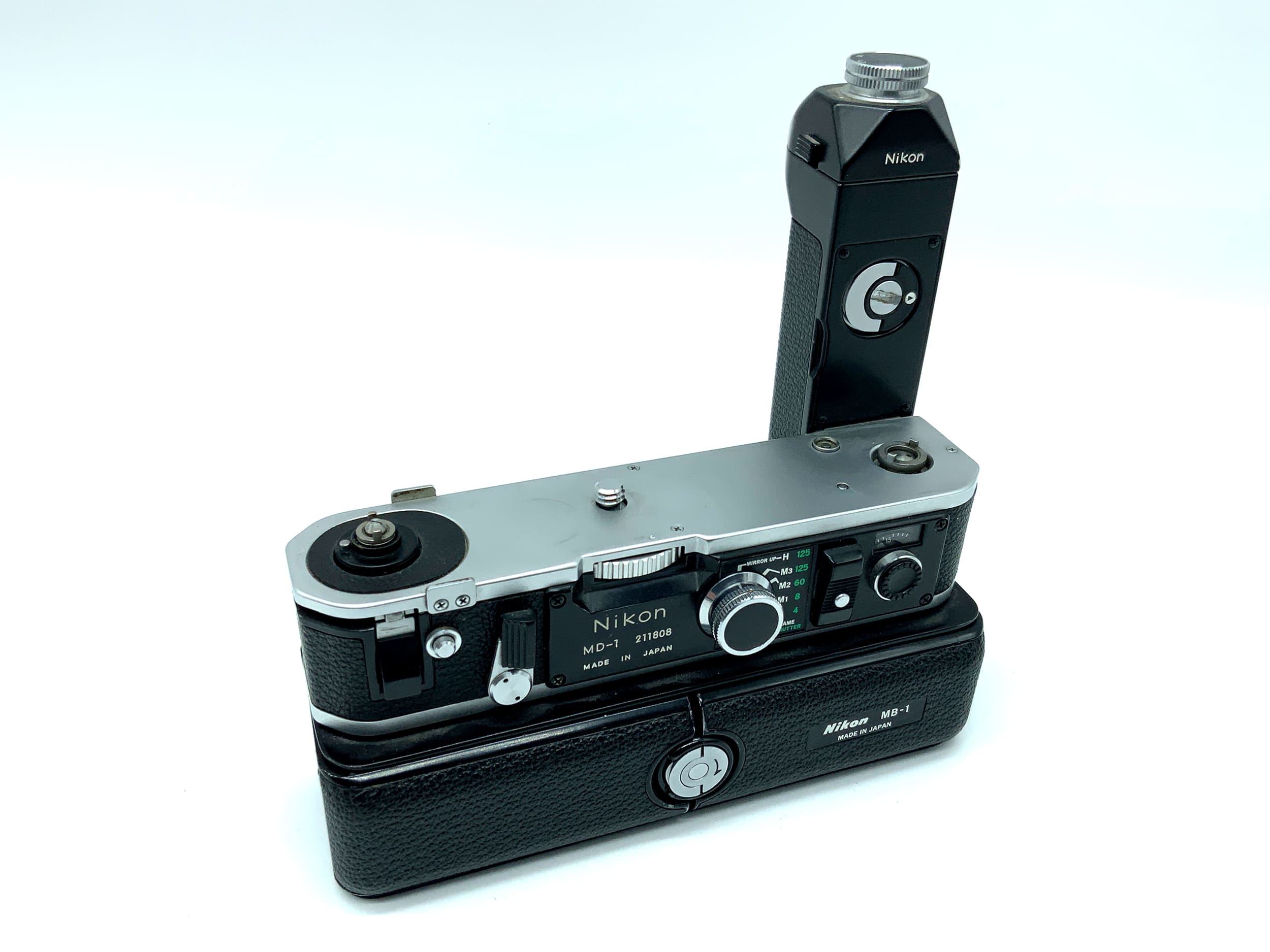 Nikon MD-1 Winder mit MB-1 / MS-1 Motorantrieb Filmtransport