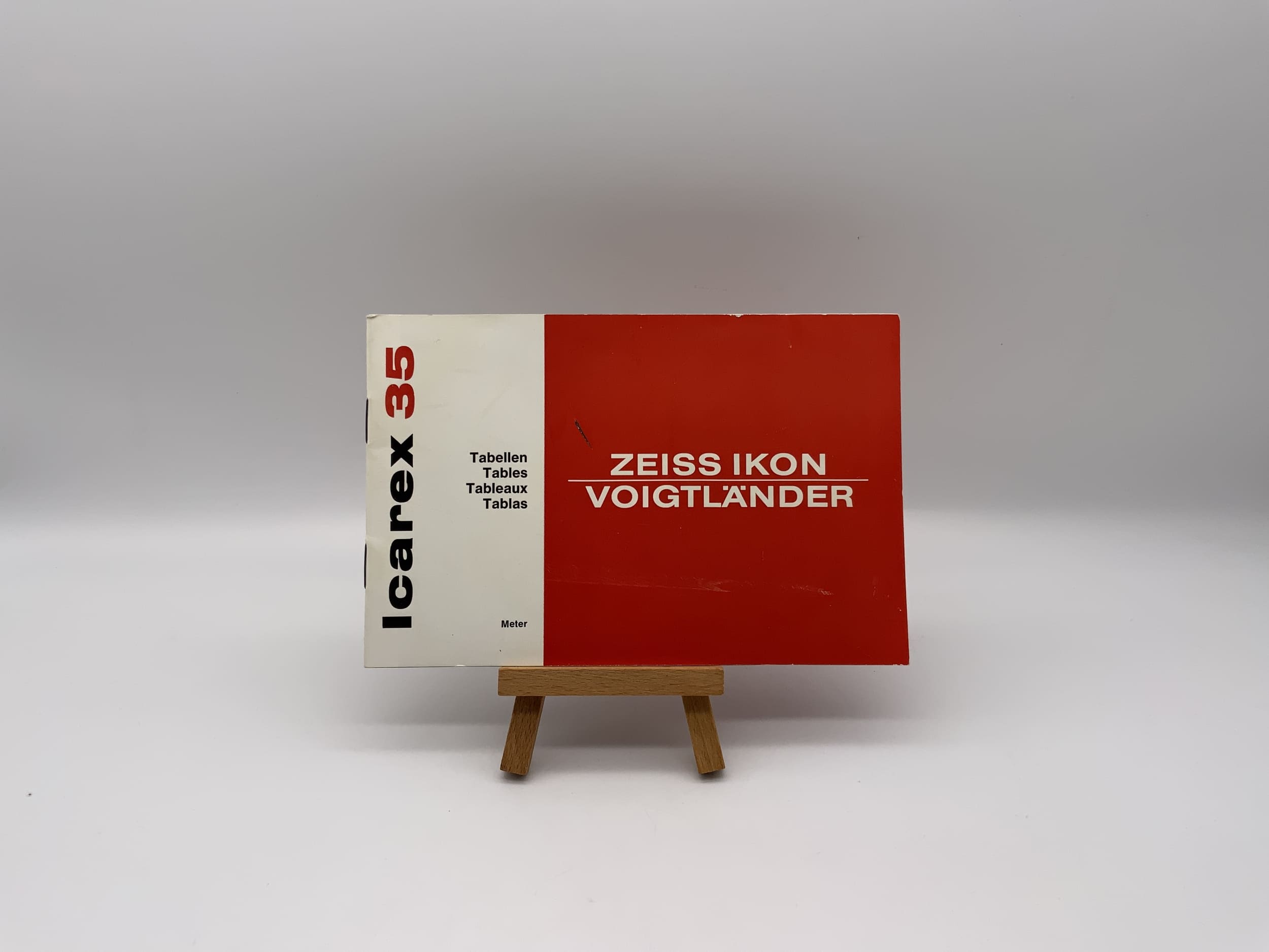 Zeiss Ikon Icarex 35 Voigtländer Tables Operating Instructions German