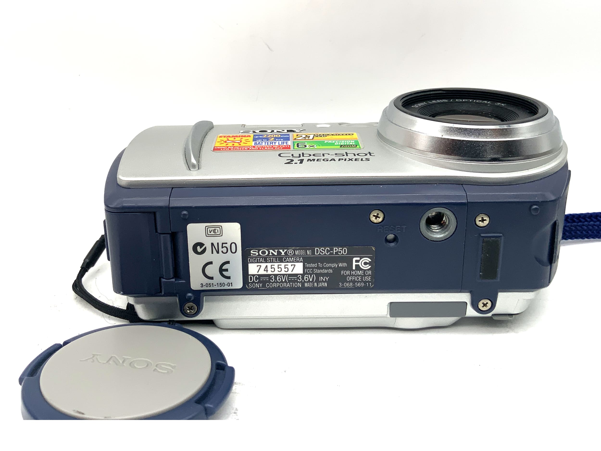 Sony Cyber-Shot DSC-P50 Digital Compact Camera Optical 3x f=6.4-19.2mm 1:3.8