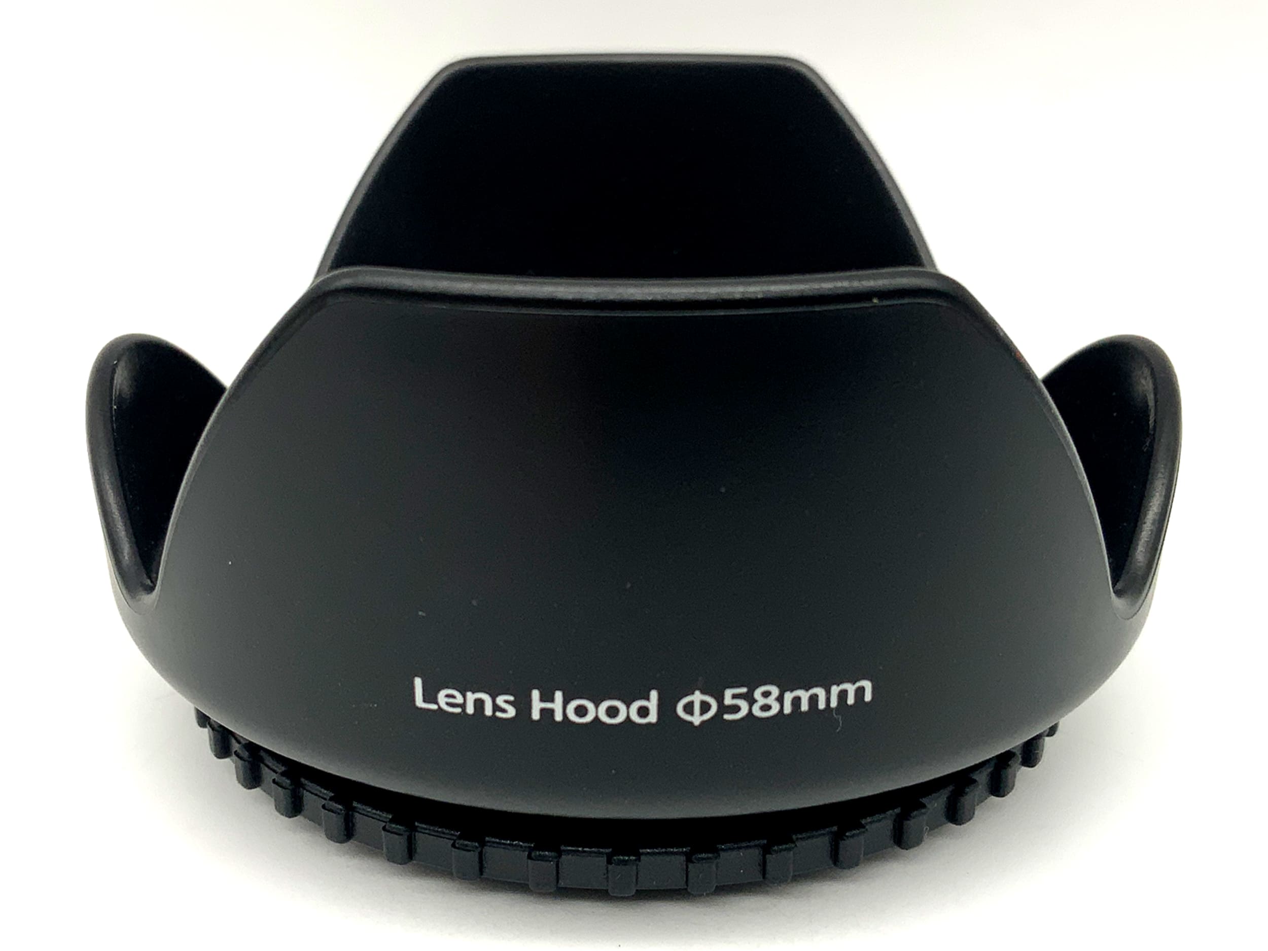 Lens hood 58mm screw thread, tulip-shaped