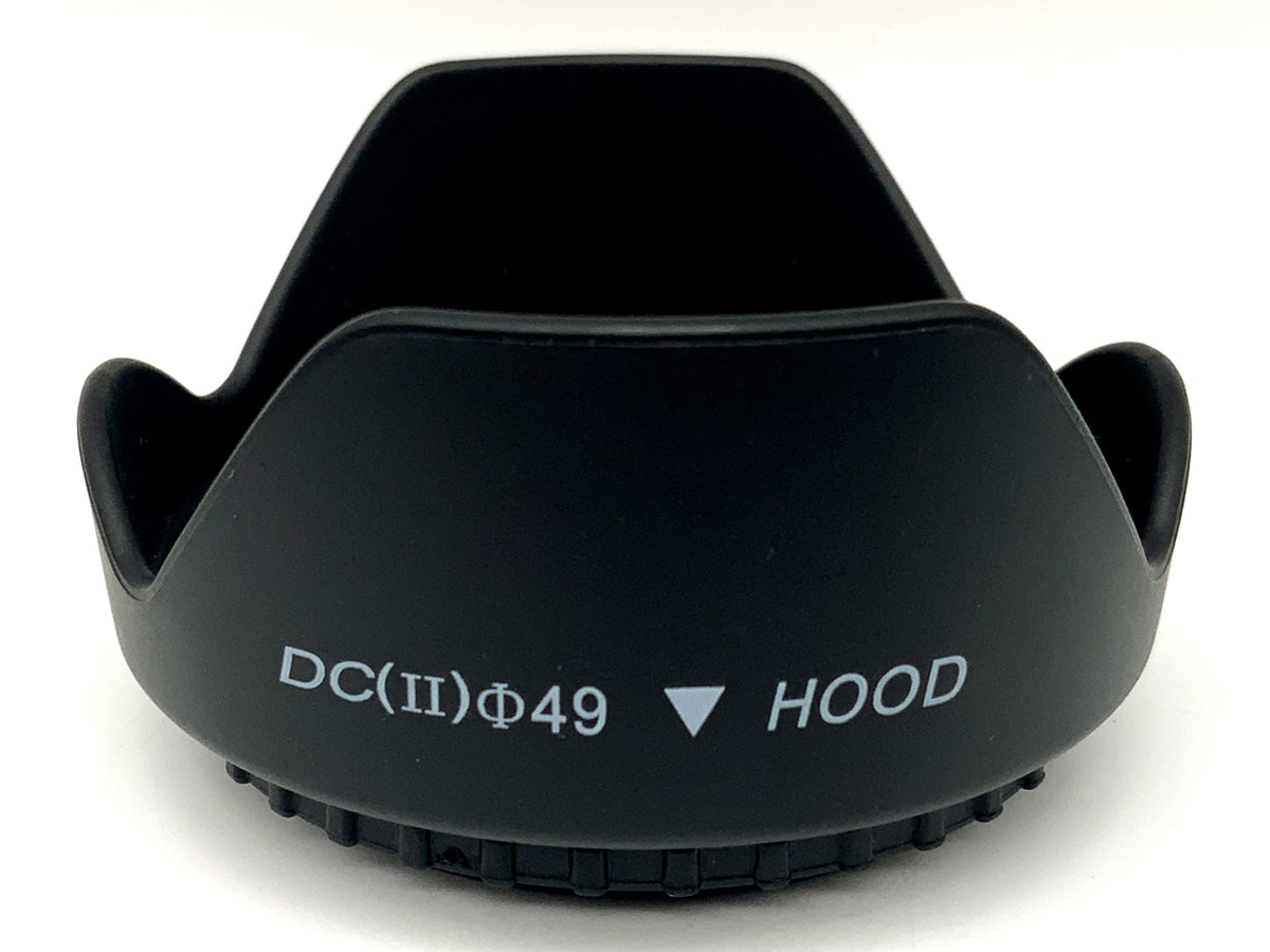 DC(II) 49mm screw thread lens hood, tulip-shaped sunshade