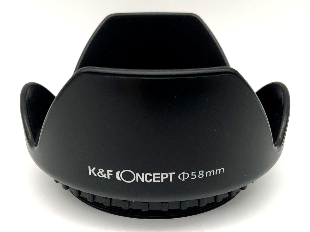 K&amp;F Concept 58mm Lens Hood Screw Thread Tulip Shaped Sunshade