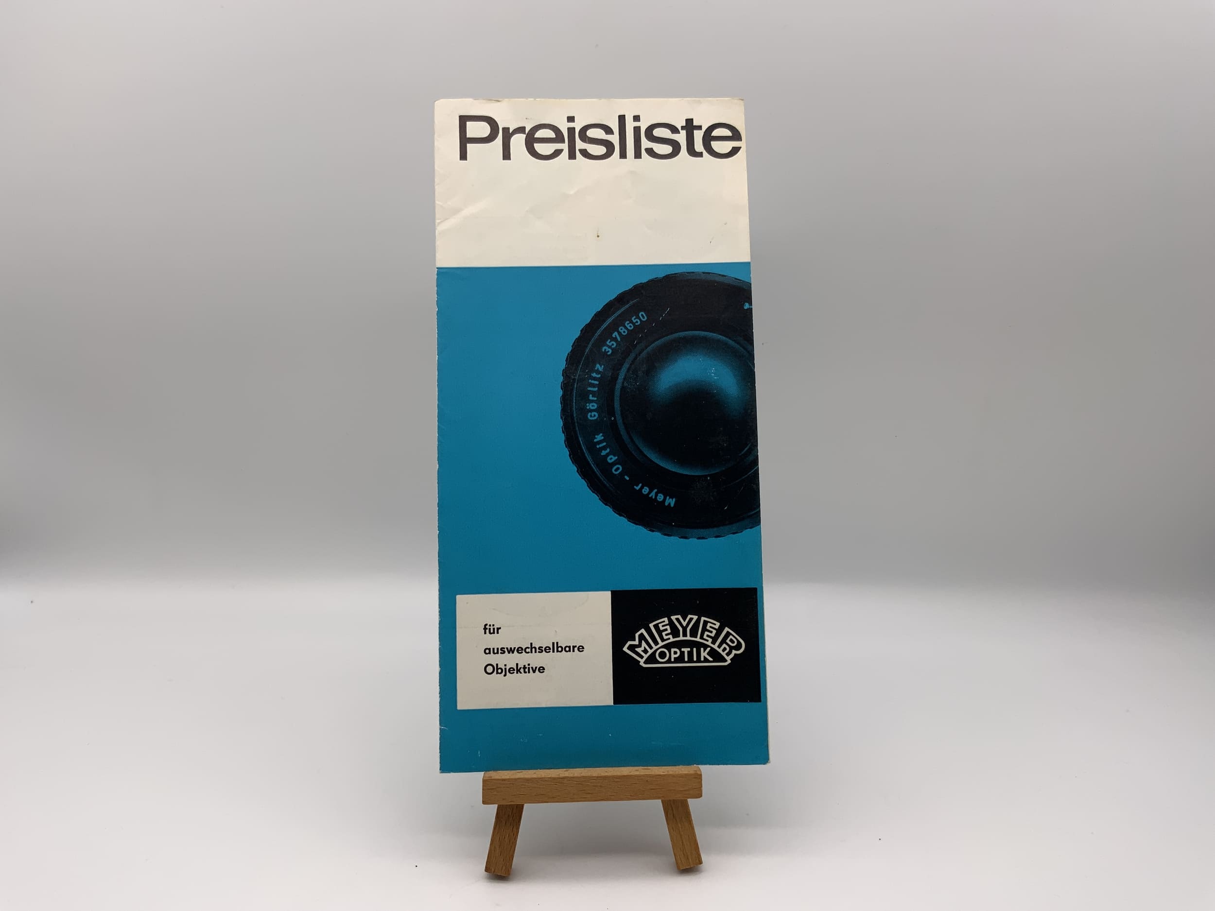 Meyer Optik price list for interchangeable lenses (German catalog)