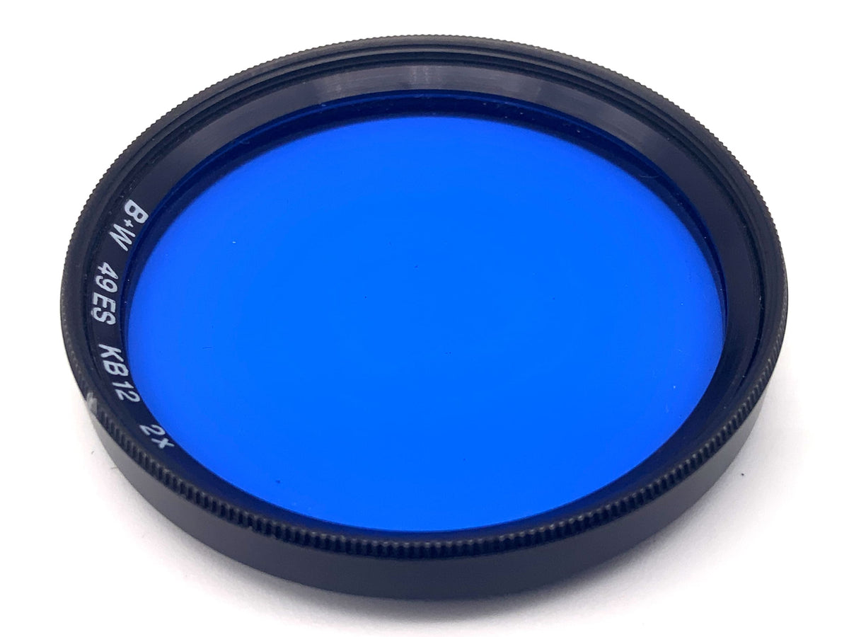 B+W Farbfilter 49ES blau/blue KB 12 2x Filter 49mm Kreisförmig Filtergewinde