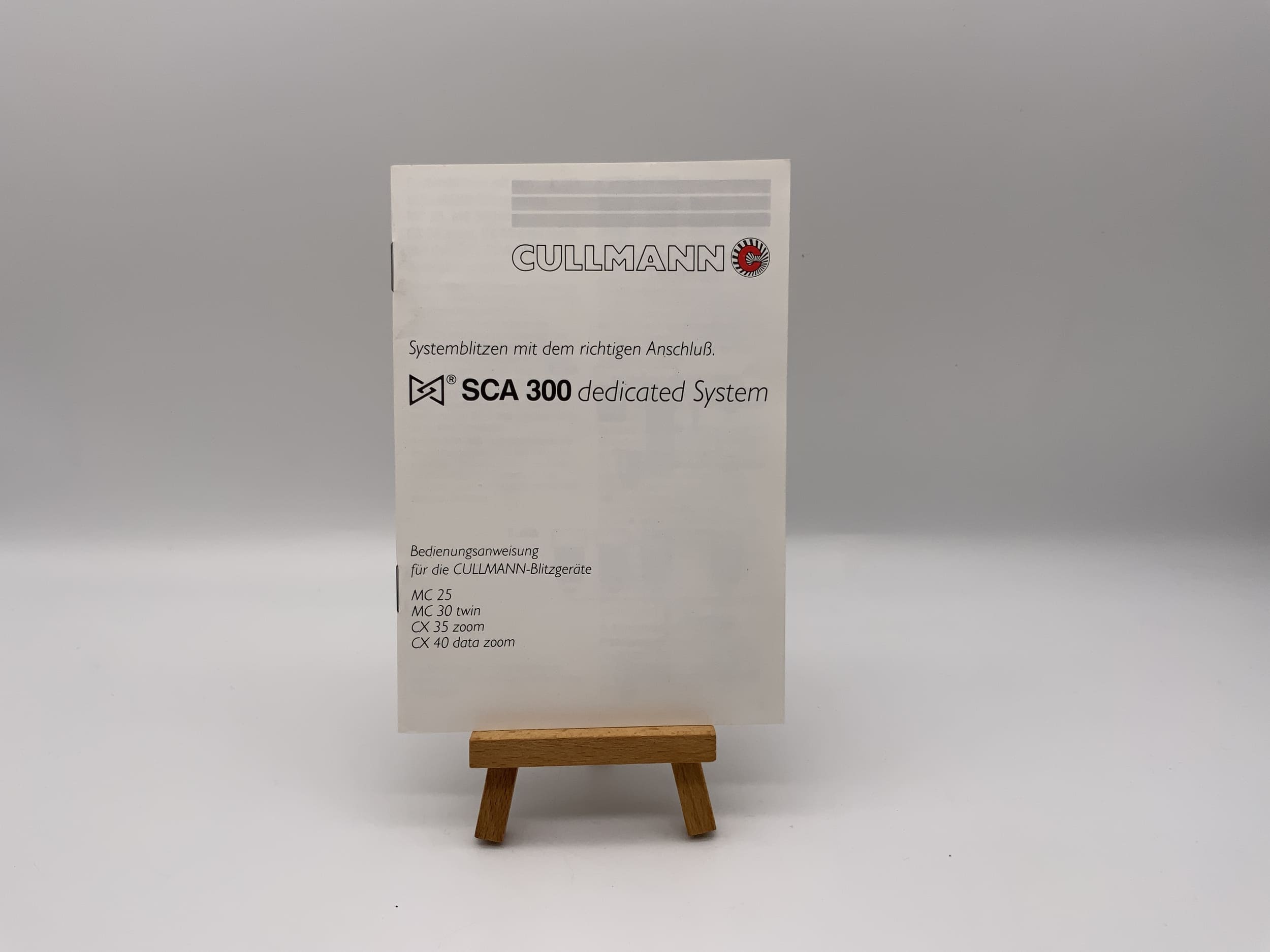 Cullman SCA 300 for MC25 MC30 CX35 CX 40 flashes - Operating instructions (German)