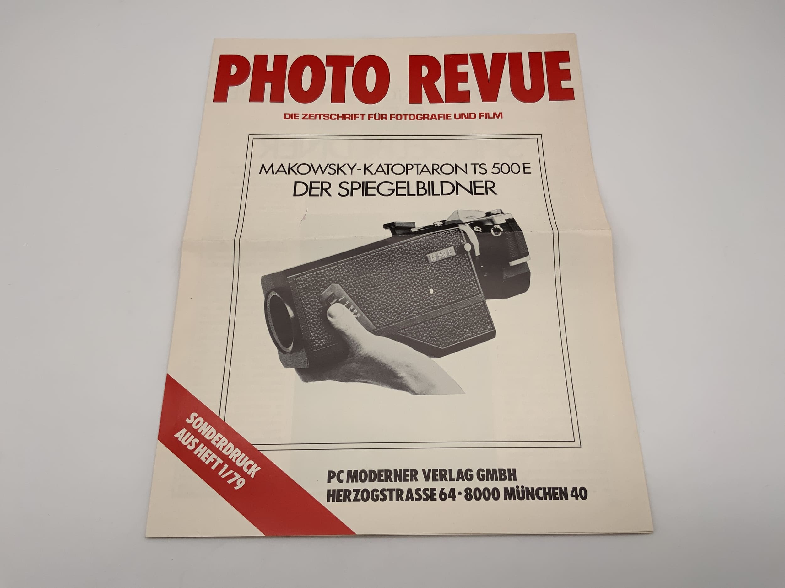 Revue TS 500 E Makowsky Katoptaron Operating Instructions German